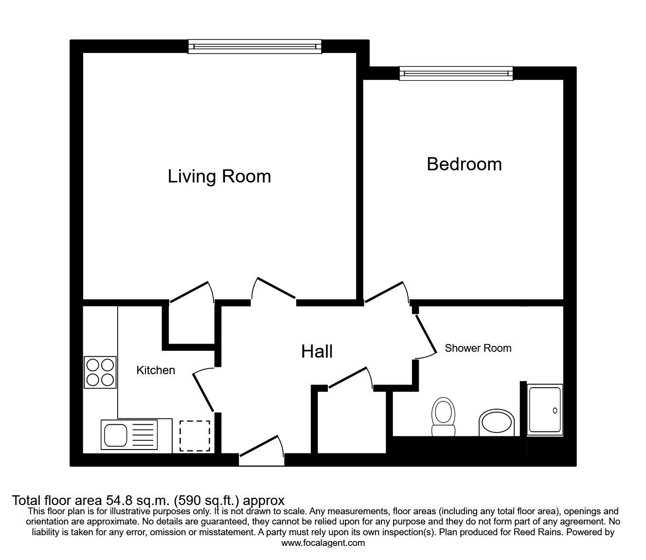 Floorplan of 1 bedroom  Flat for sale, Harter Street, Manchester, M1