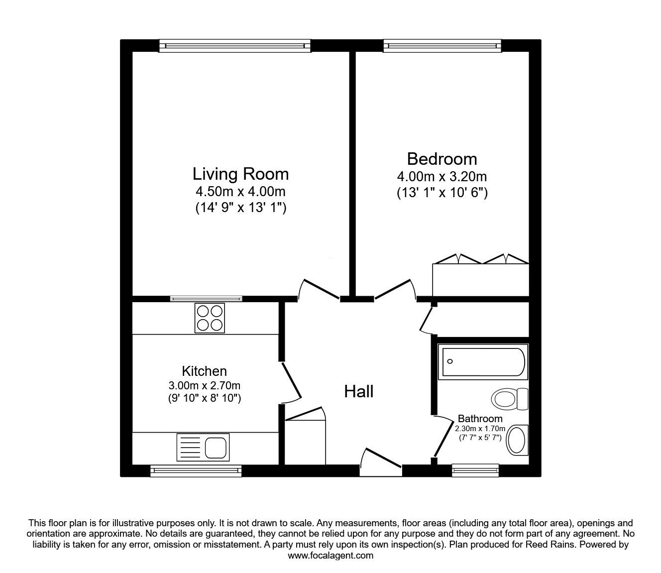 Floorplan of 1 bedroom  Flat for sale, Aytoun Street, Manchester, M1