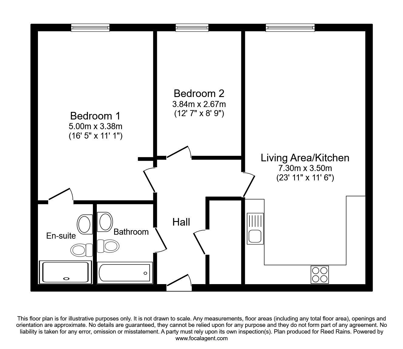 Floorplan of 2 bedroom  Flat for sale, Great Ancoats Street, Manchester, M4