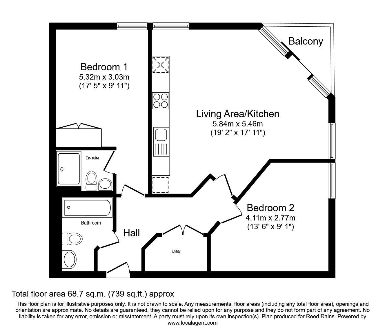 Floorplan of 2 bedroom  Flat for sale, Jersey Street, Manchester, M4