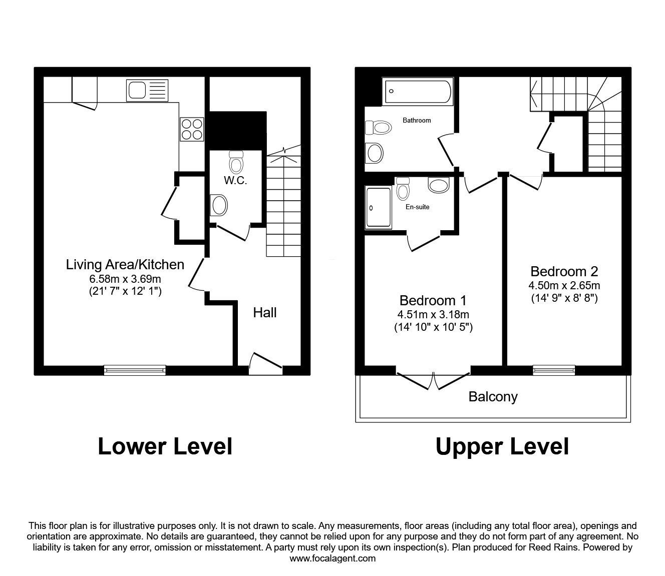 Floorplan of 2 bedroom  Flat for sale, Craven Street, Salford, M5