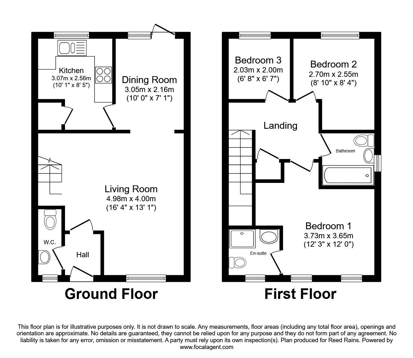 Floorplan of 3 bedroom Semi Detached House for sale, Chorlton Road, Manchester, M15