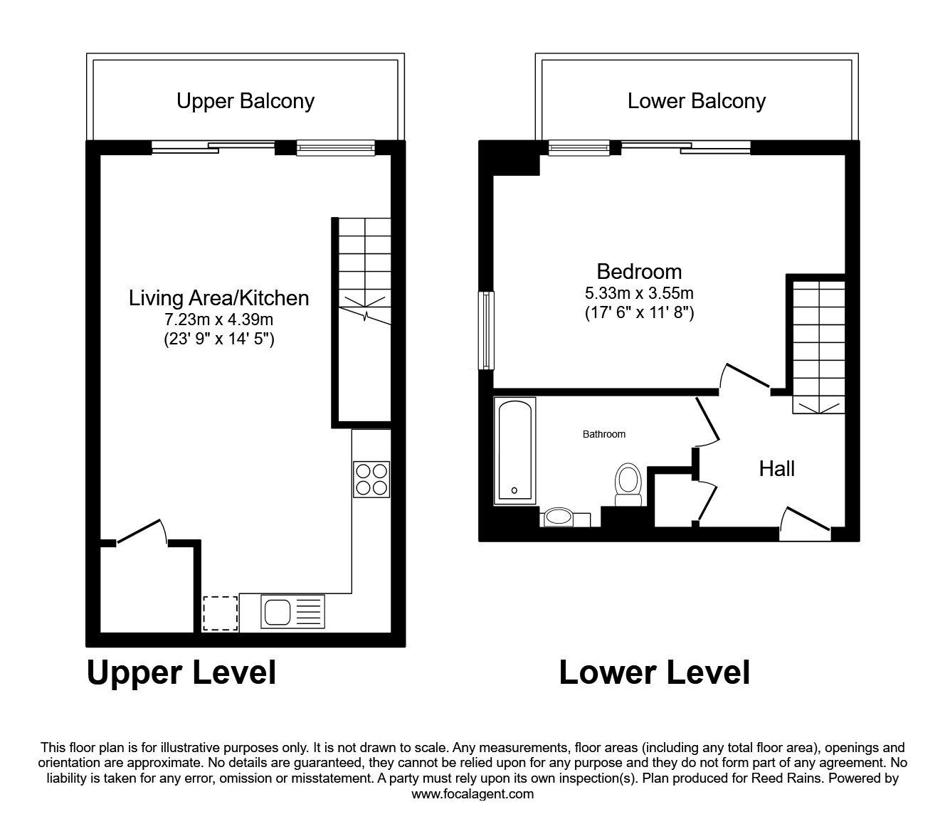 Floorplan of 1 bedroom  Flat for sale, Pollard Street, Manchester, M4