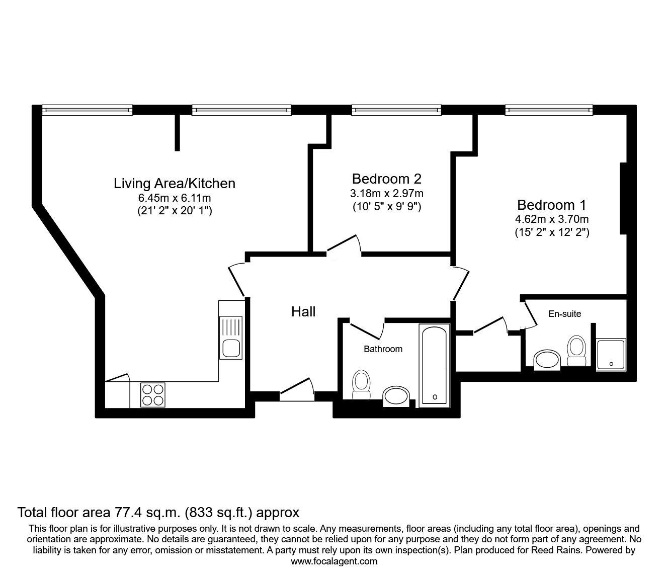Floorplan of 2 bedroom  Flat for sale, Harter Street, Manchester, M1