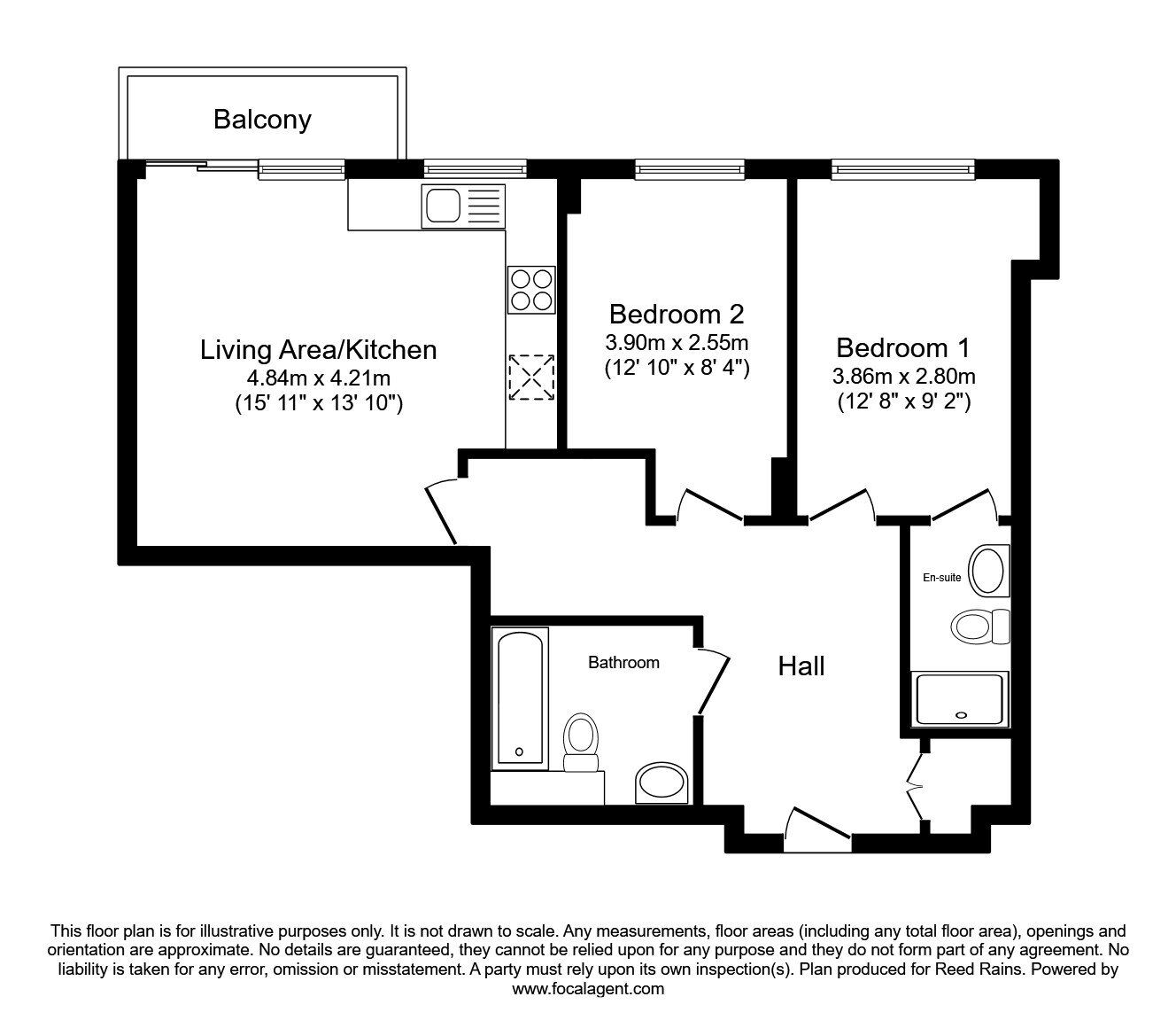Floorplan of 2 bedroom  Flat for sale, Lord Street, Manchester, M4