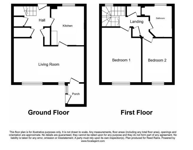 Floorplan of 2 bedroom End Terrace House for sale, McCready Drive, Salford, M5