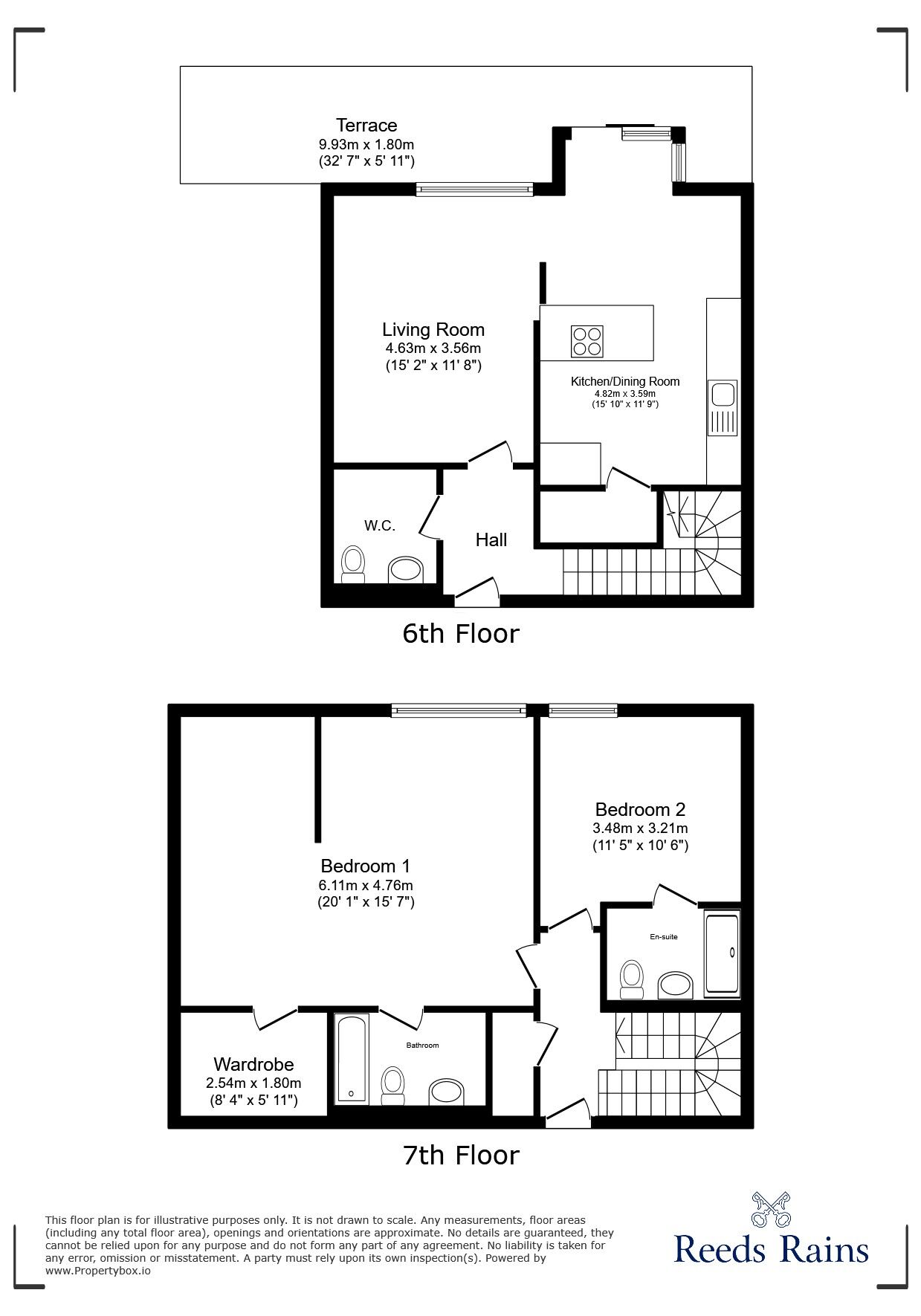 Floorplan of 2 bedroom  Flat for sale, Whitworth Street West, Manchester, Greater Manchester, M1