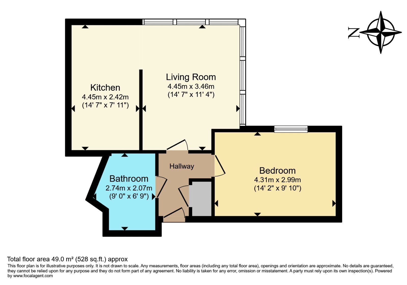 Floorplan of 1 bedroom  Flat for sale, Great Ancoats Street, Manchester, M4