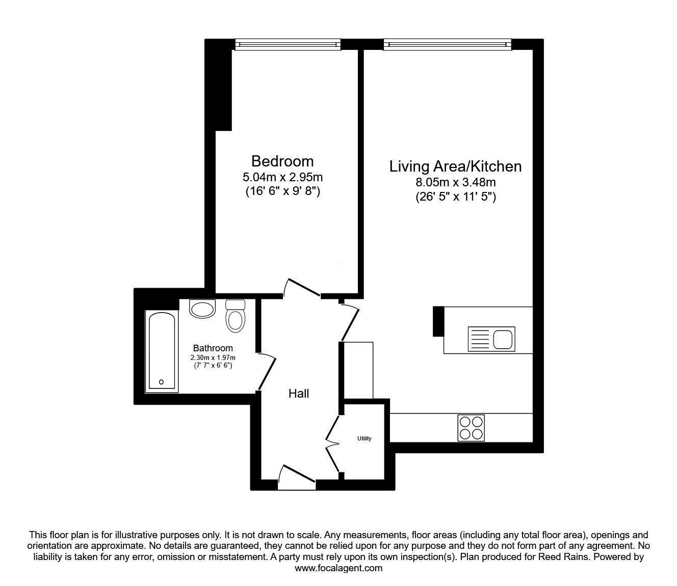 Floorplan of 1 bedroom  Flat for sale, Owen Street, Manchester, M15