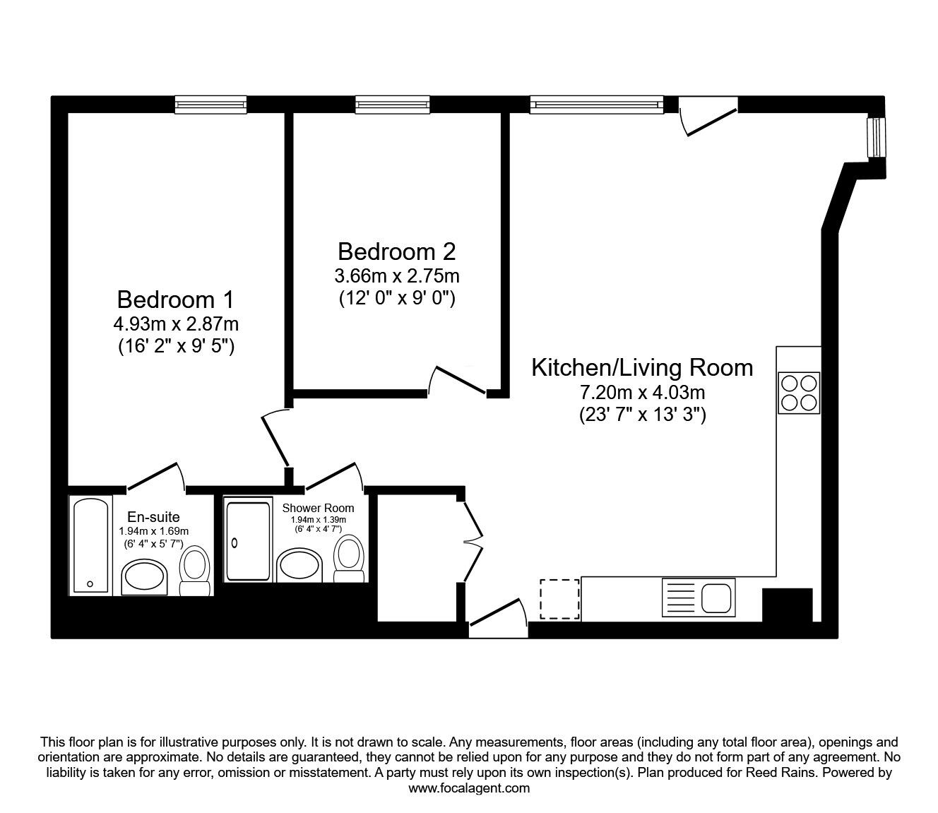Floorplan of 2 bedroom  Flat to rent, Store Street, Manchester, Greater Manchester, M1