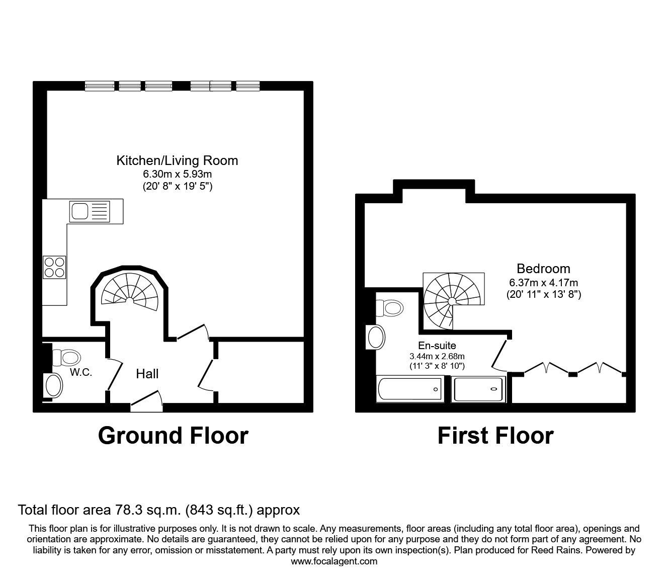 Floorplan of 1 bedroom  Flat to rent, Whitworth Street West, Manchester, Greater Manchester, M1
