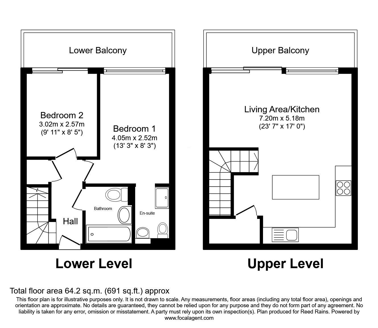 Floorplan of 2 bedroom  Flat for sale, Pollard Street, Manchester, M4
