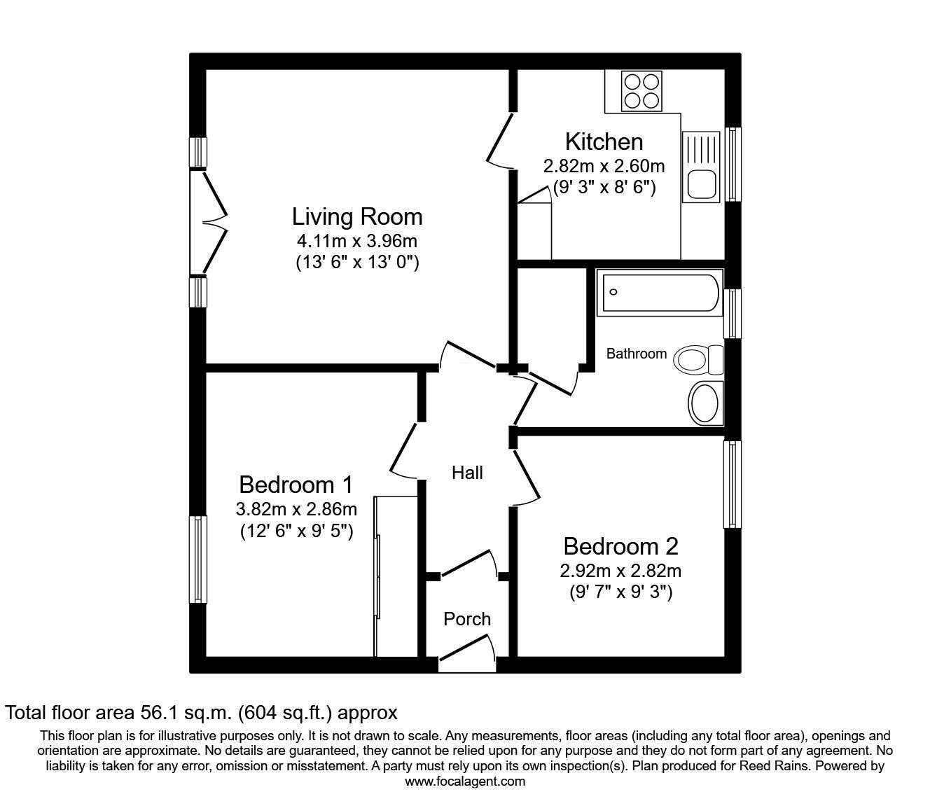 Floorplan of 2 bedroom  Flat for sale, Vancouver Quay, Salford, M50