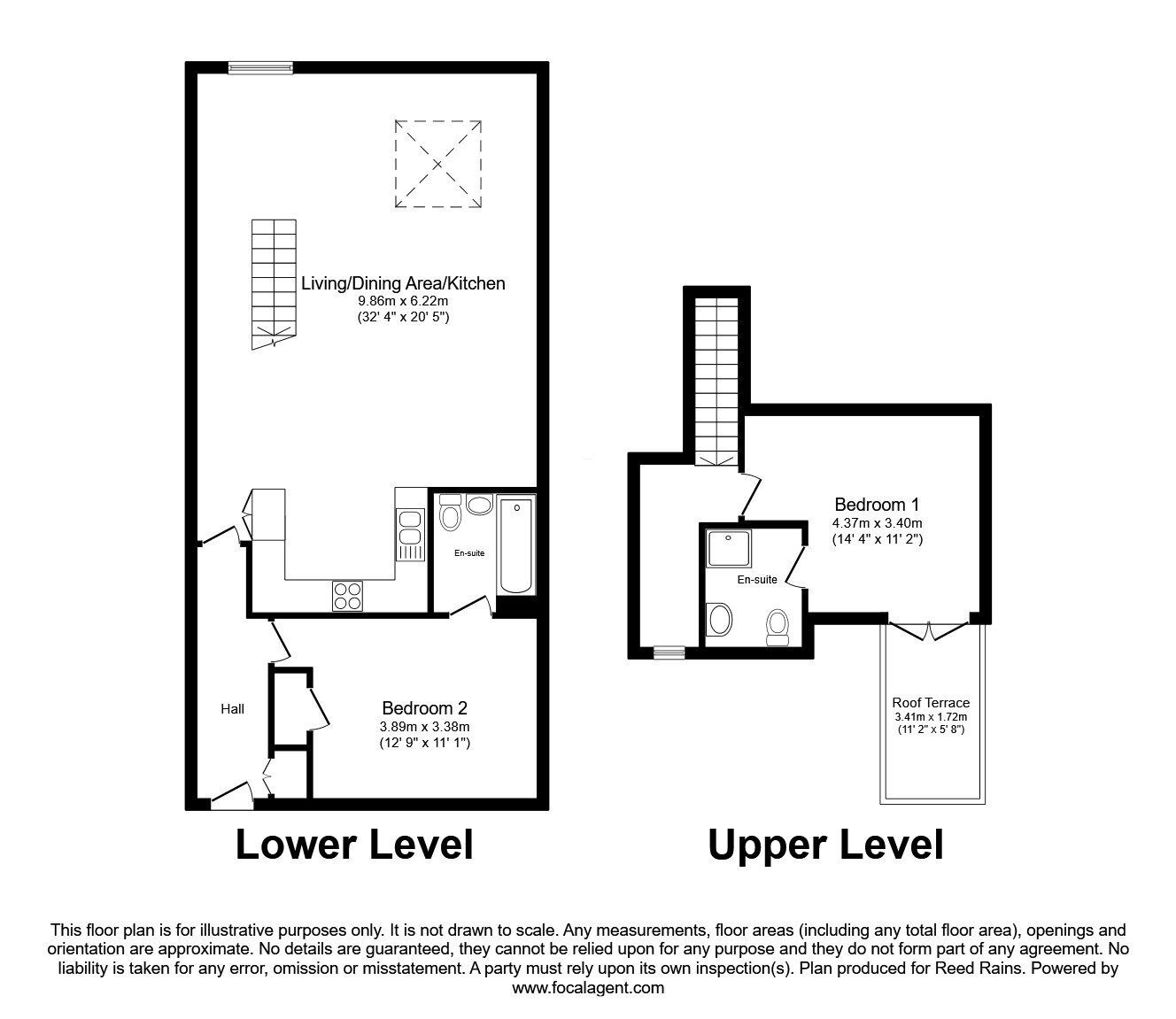 Floorplan of 2 bedroom  Flat for sale, Cross Street, Manchester, M2