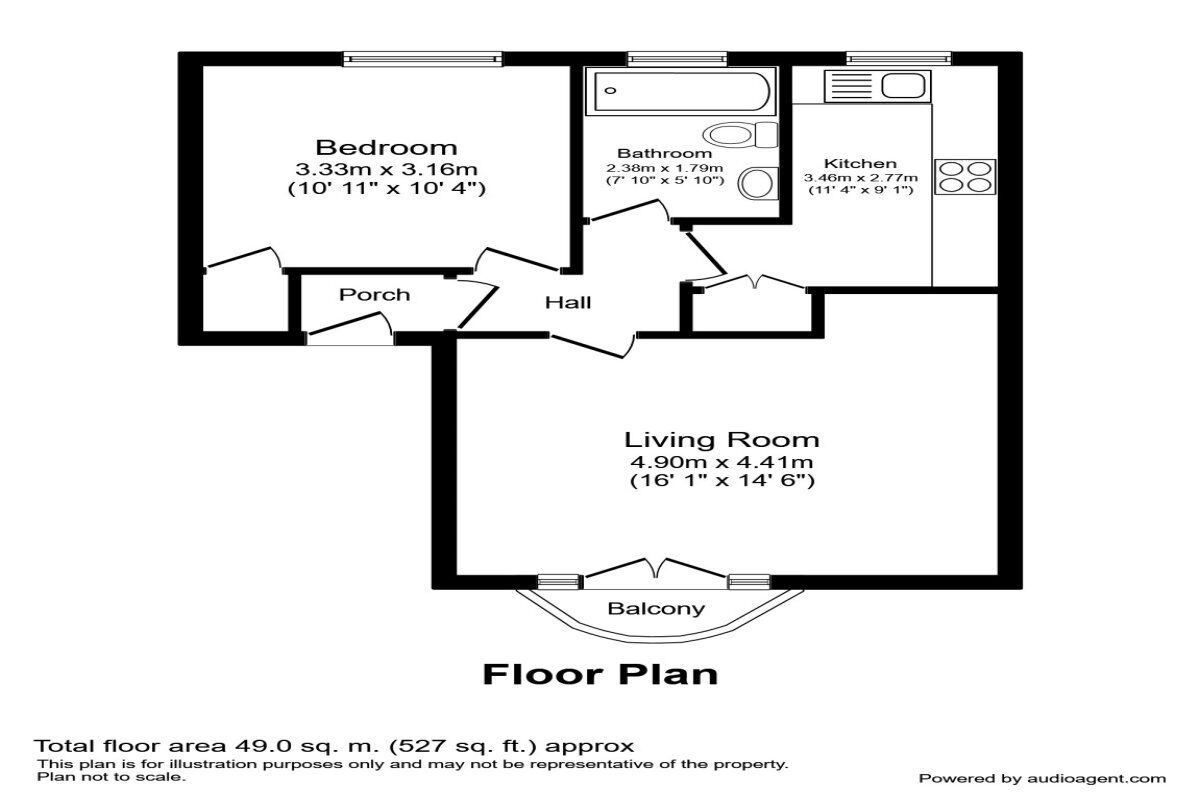 Floorplan of 1 bedroom  Flat for sale, Vancouver Quay, Salford, M50