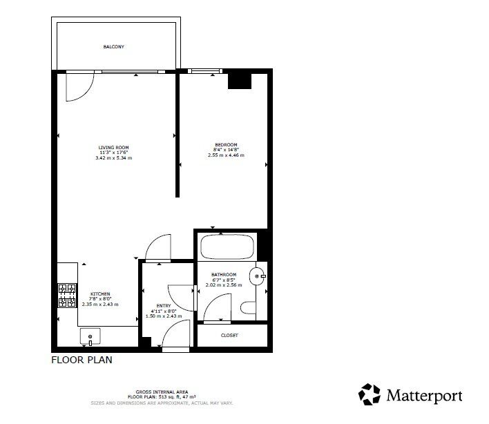 Floorplan of 1 bedroom  Flat for sale, Isaac Way, Manchester, M4