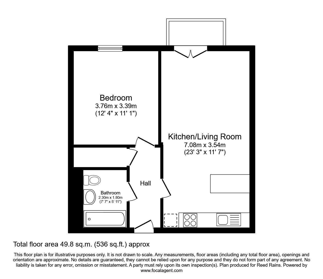 Floorplan of 1 bedroom Flat for sale, Chorlton Street, Manchester, M16