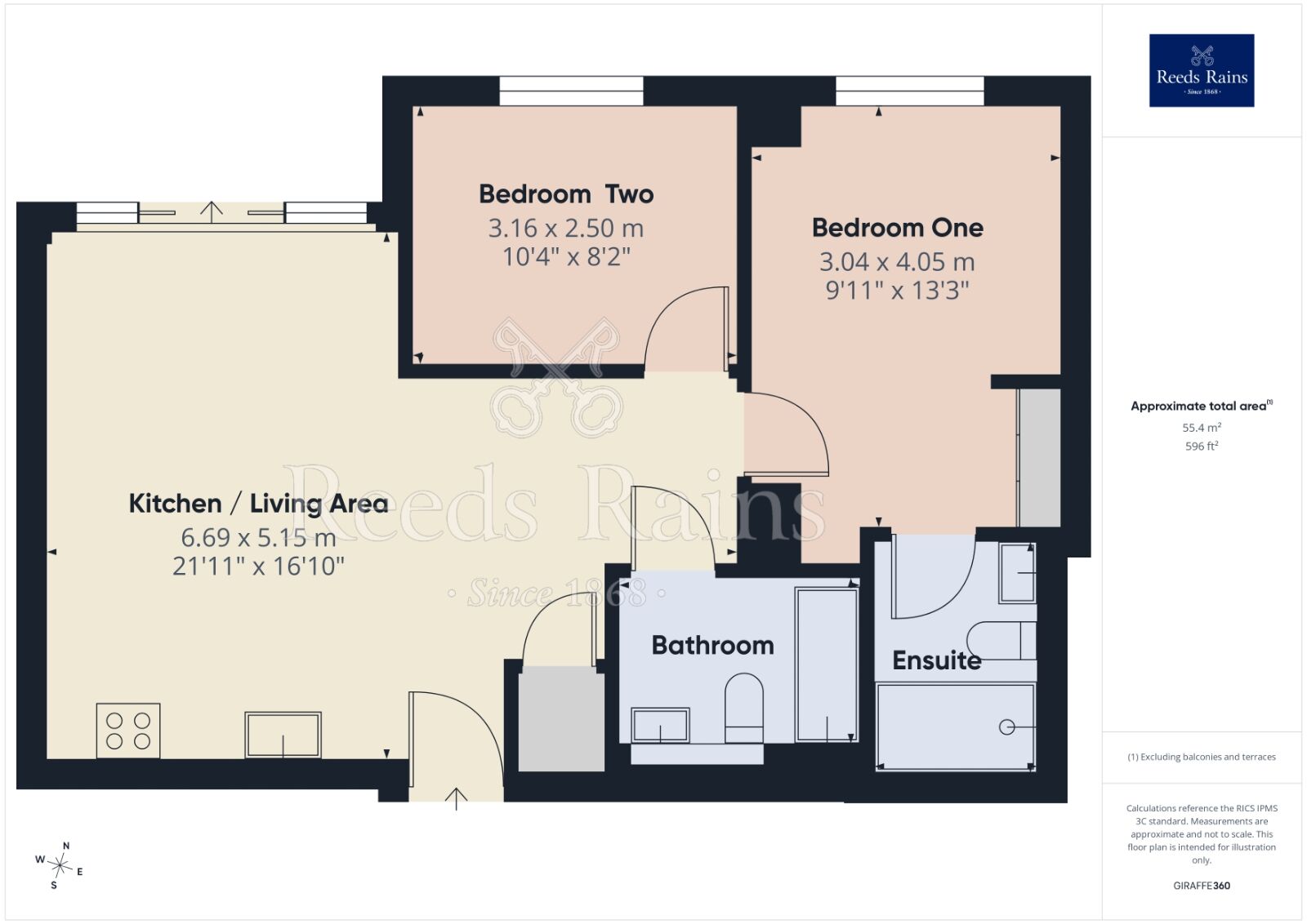 Floorplan of 2 bedroom Flat to rent, Munday Street, Manchester, Greater Manchester, M4