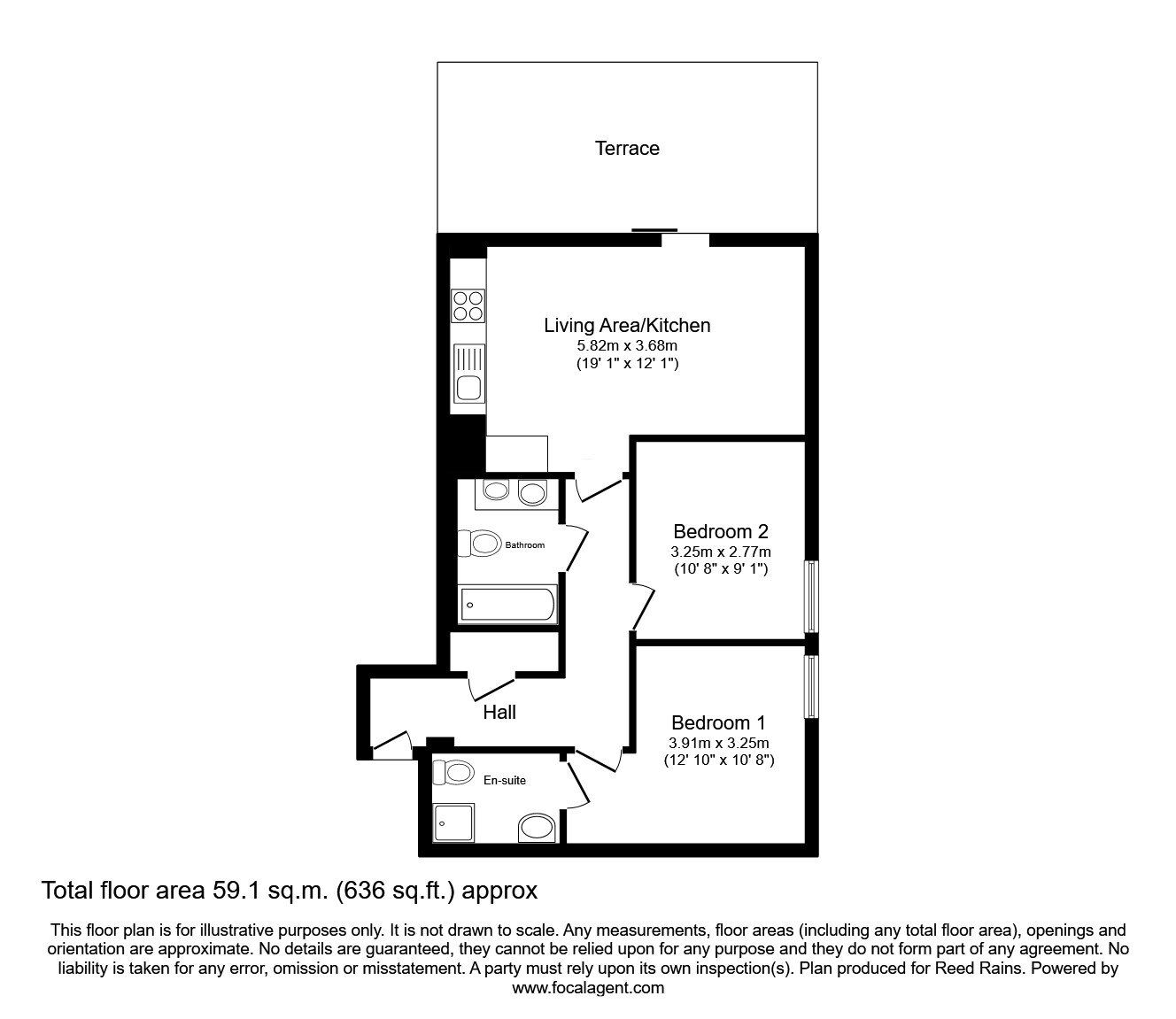 Floorplan of 2 bedroom Flat for sale, Loom Street, Manchester, M4