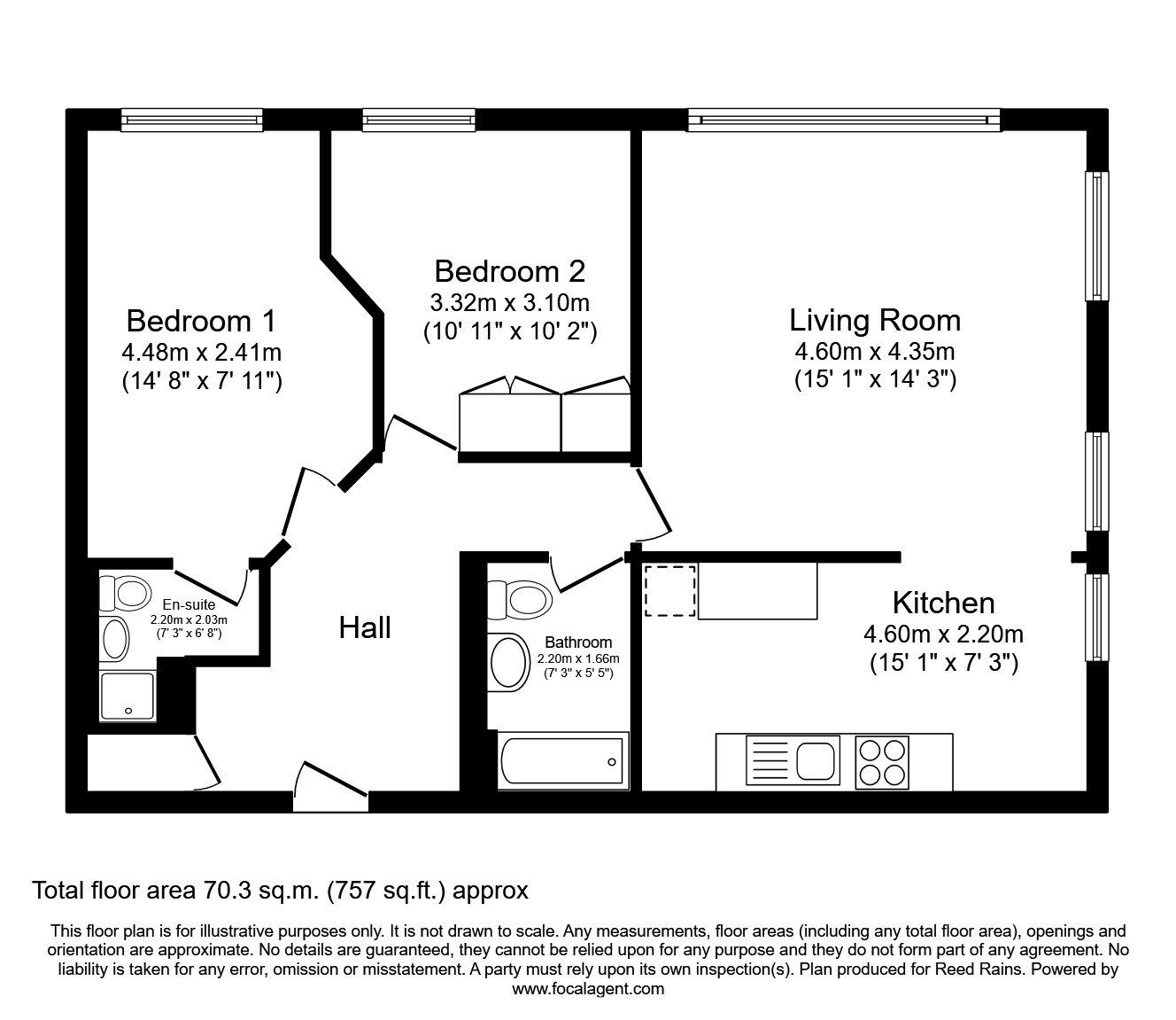 Floorplan of 2 bedroom Flat for sale, Sackville Street, Manchester, M1