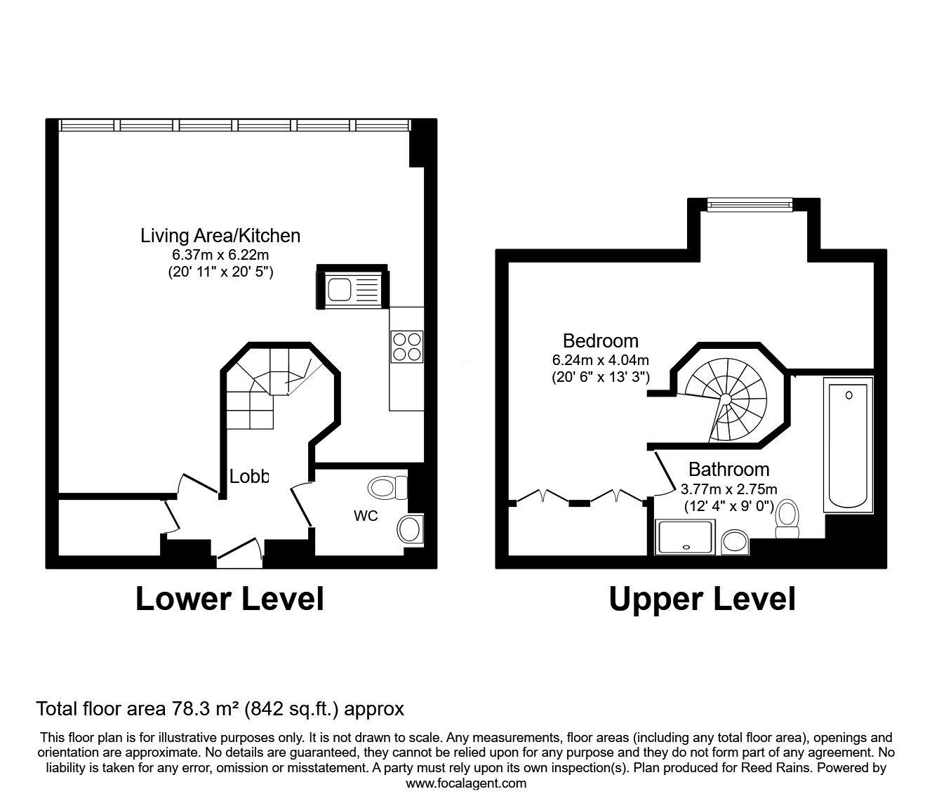 Floorplan of 1 bedroom Flat to rent, Whitworth Street West, Manchester, Greater Manchester, M1