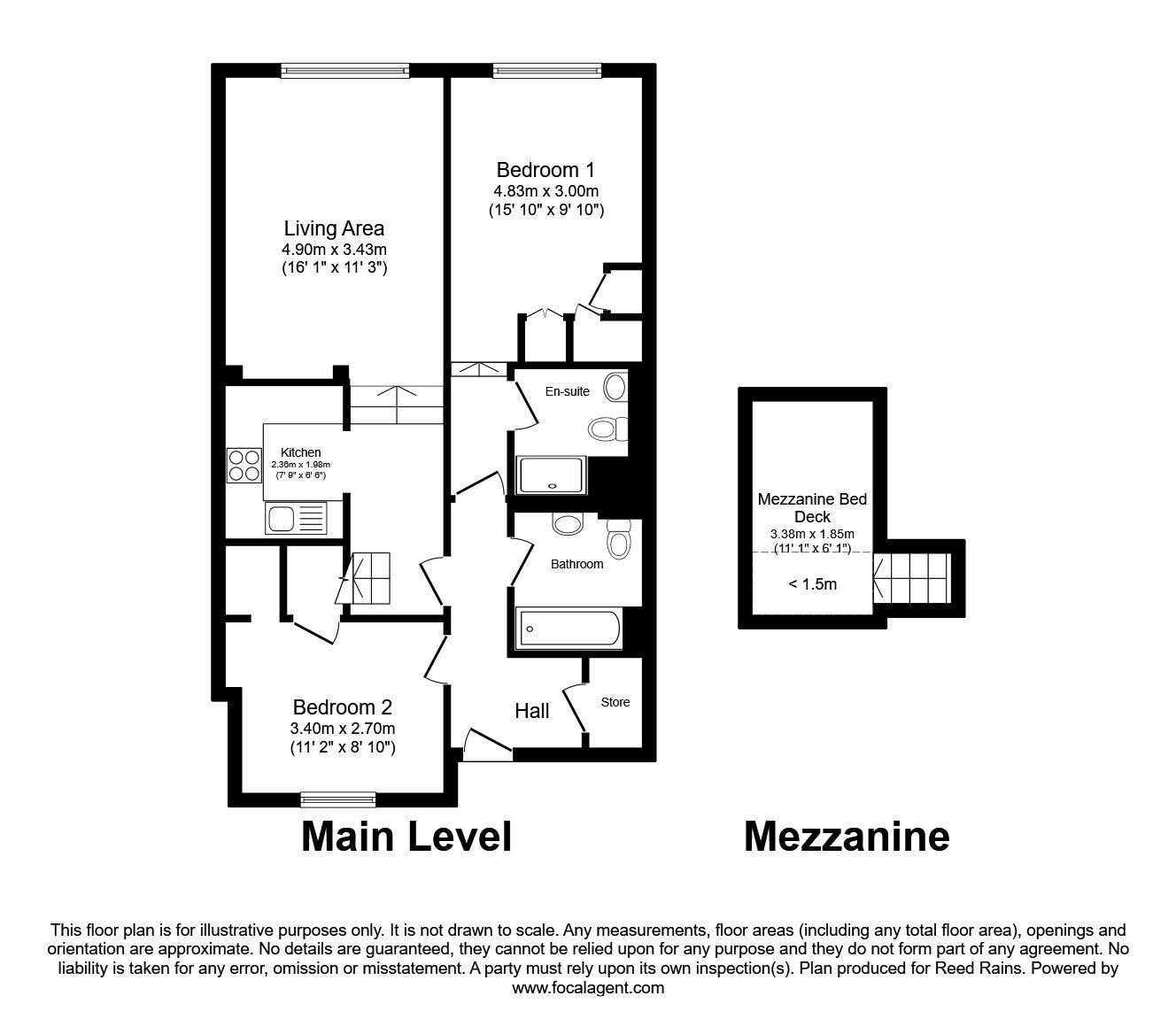Floorplan of 2 bedroom Flat to rent, Princess Street, Manchester, Greater Manchester, M1