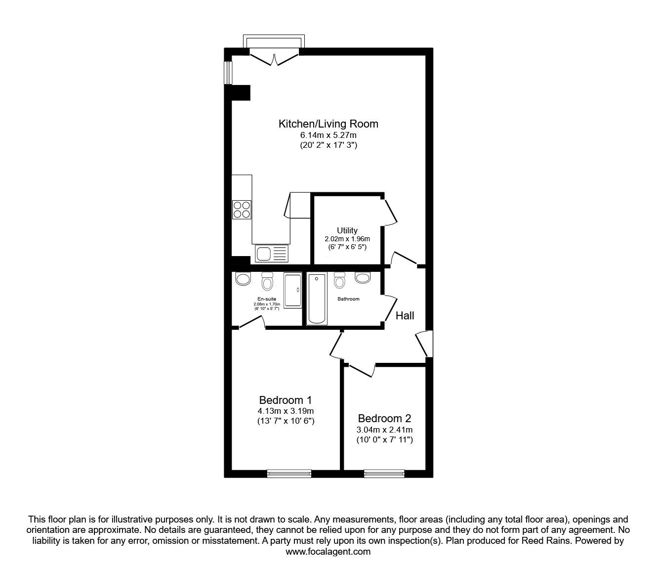 Floorplan of 2 bedroom Flat to rent, Aytoun Street, Manchester, Greater Manchester, M1