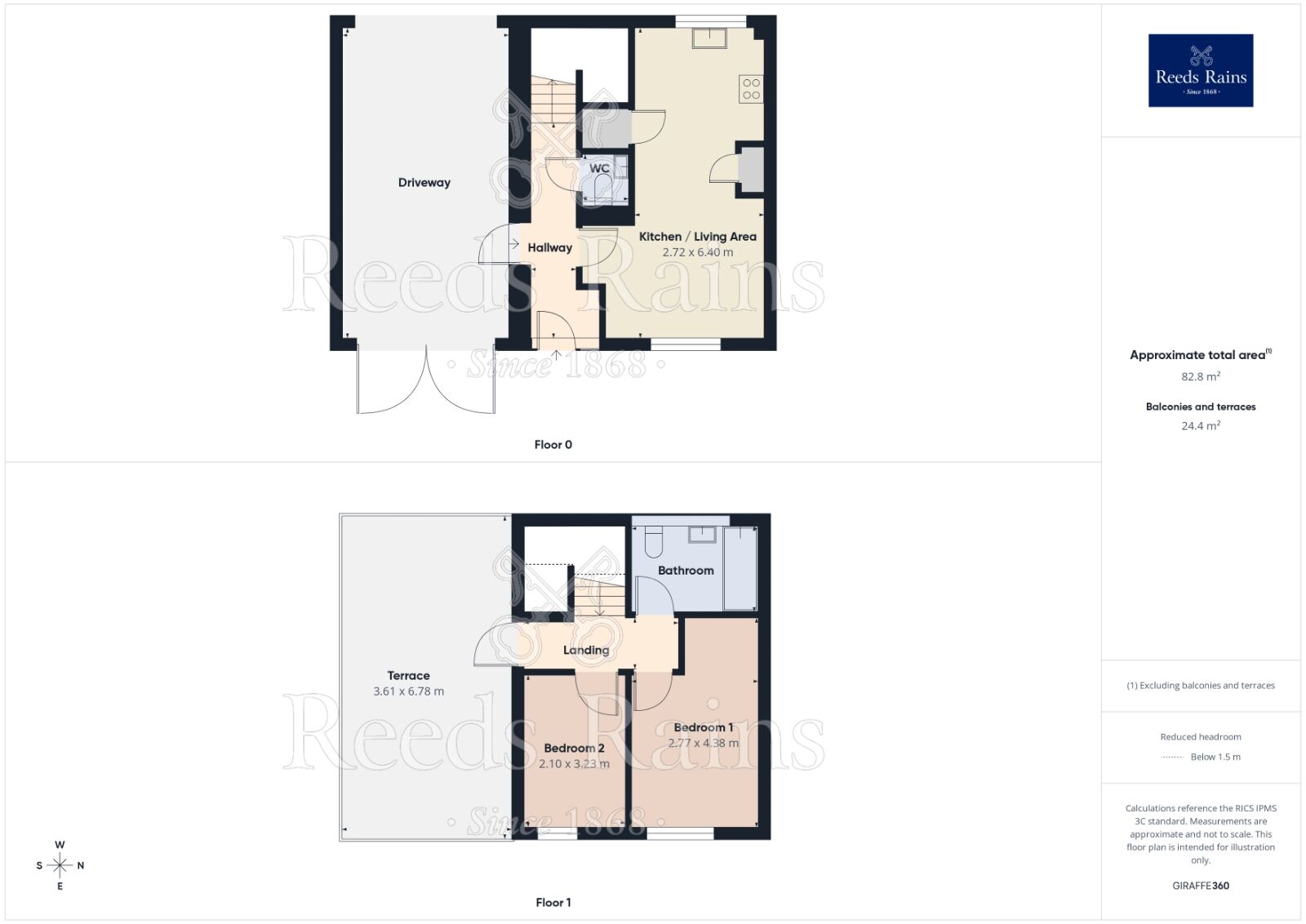 Floorplan of 2 bedroom Link Detached House to rent, Silverdale Street, Manchester, Greater Manchester, M11