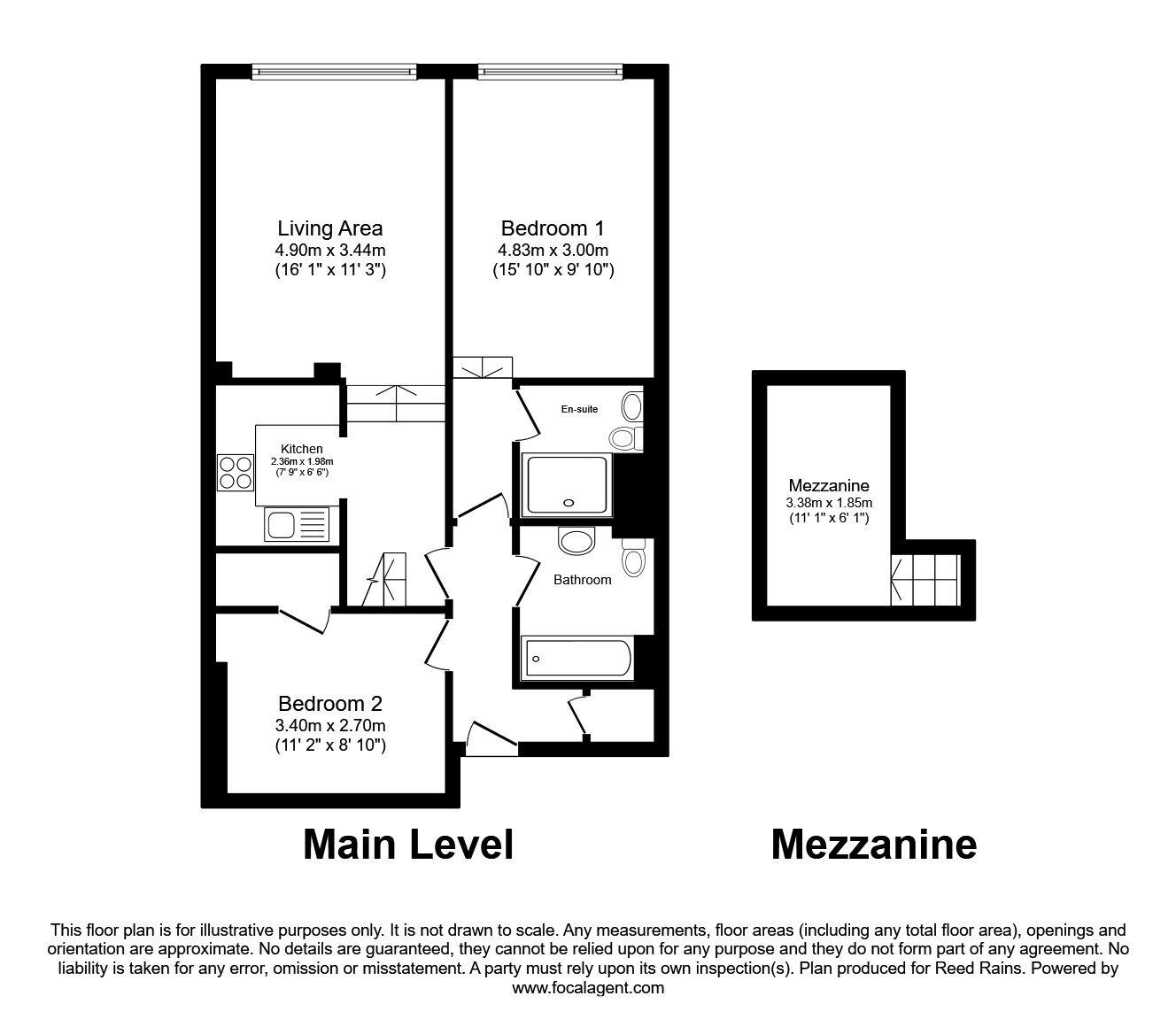 Floorplan of 2 bedroom Flat to rent, Princess Street, Manchester, Greater Manchester, M1