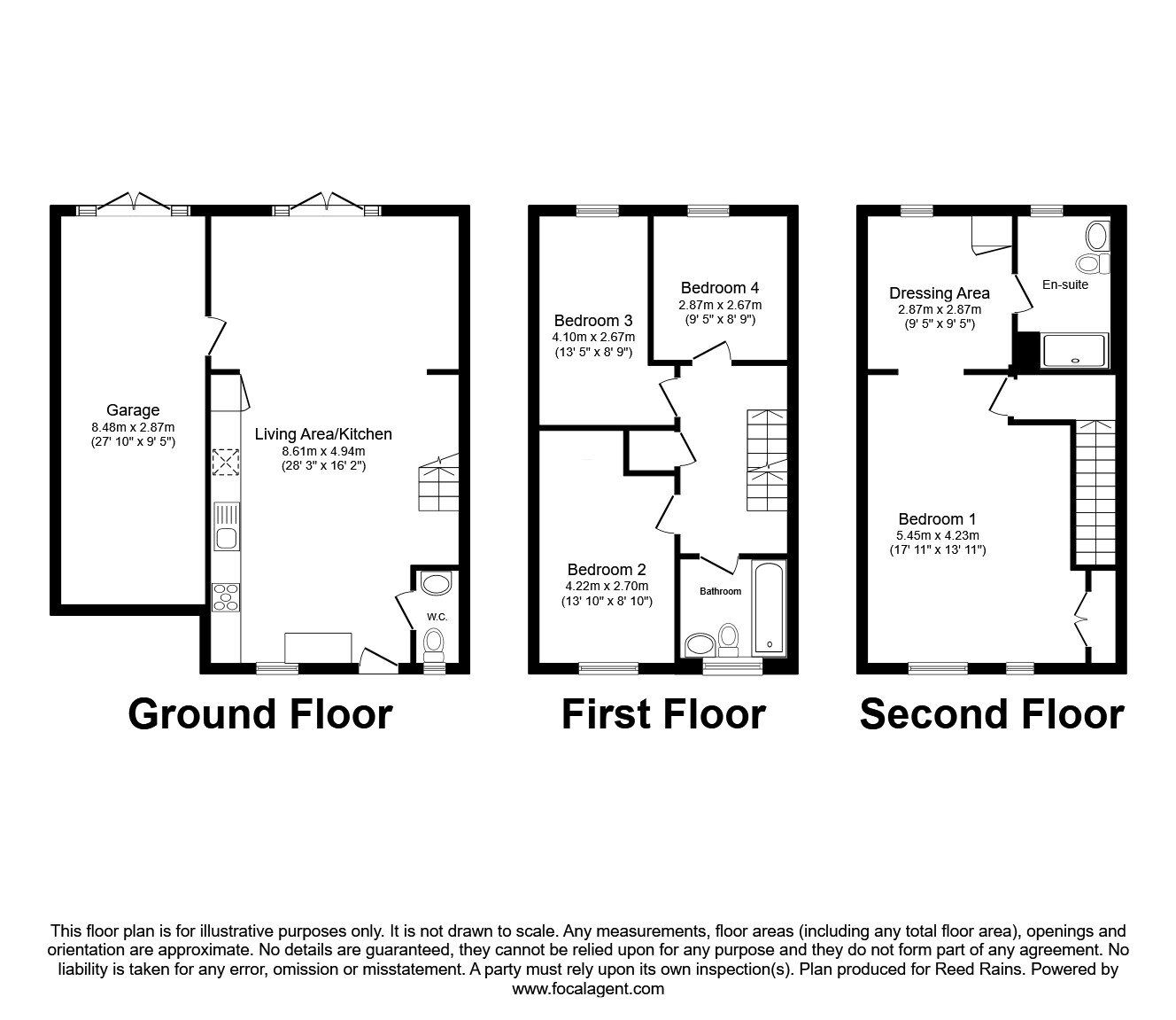 Floorplan of 4 bedroom Semi Detached House for sale, Redcliffe Drive, Manchester, M4