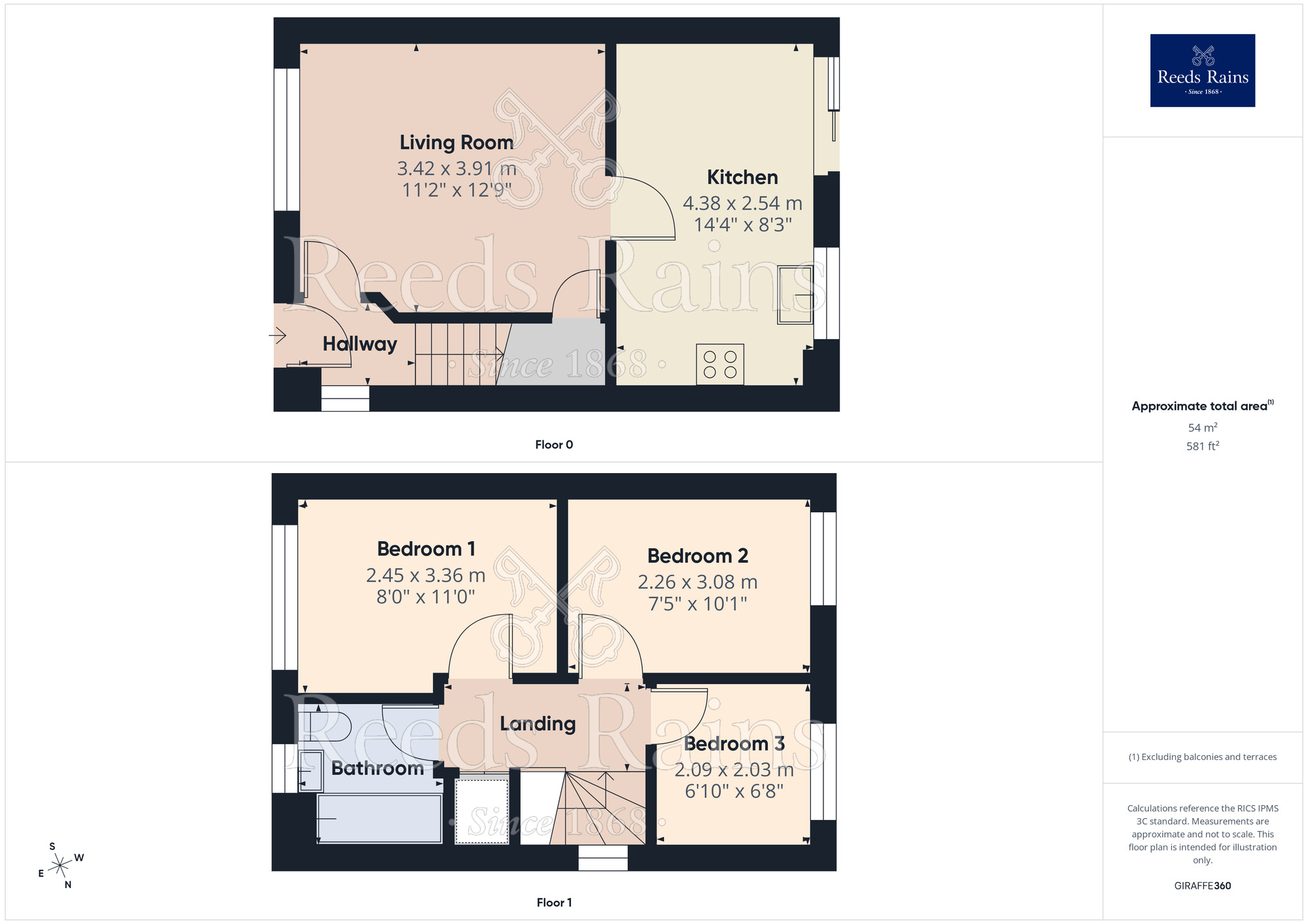 Floorplan of 3 bedroom End Terrace House for sale, Whimberry Close, Salford, M5