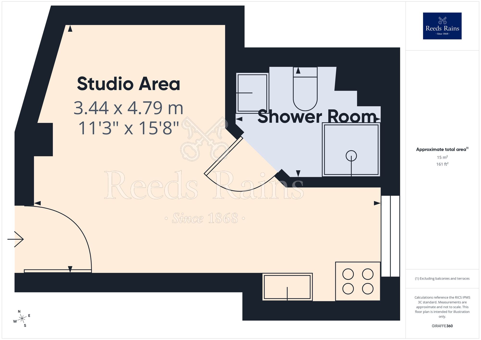 Floorplan of Flat for sale, Princess Street, Manchester, M1