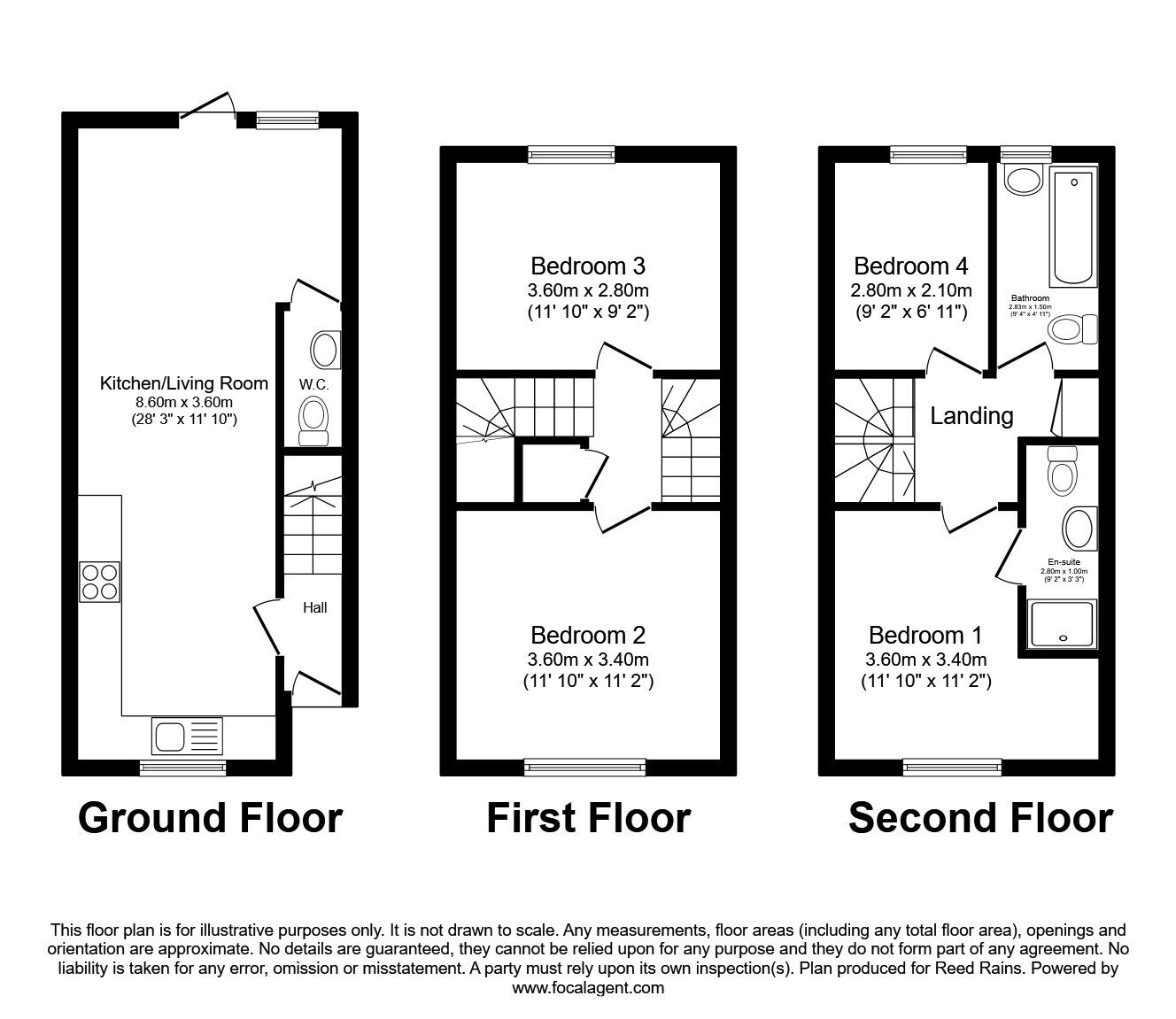 Floorplan of 4 bedroom Mid Terrace House for sale, Stockport Road, Manchester, M13