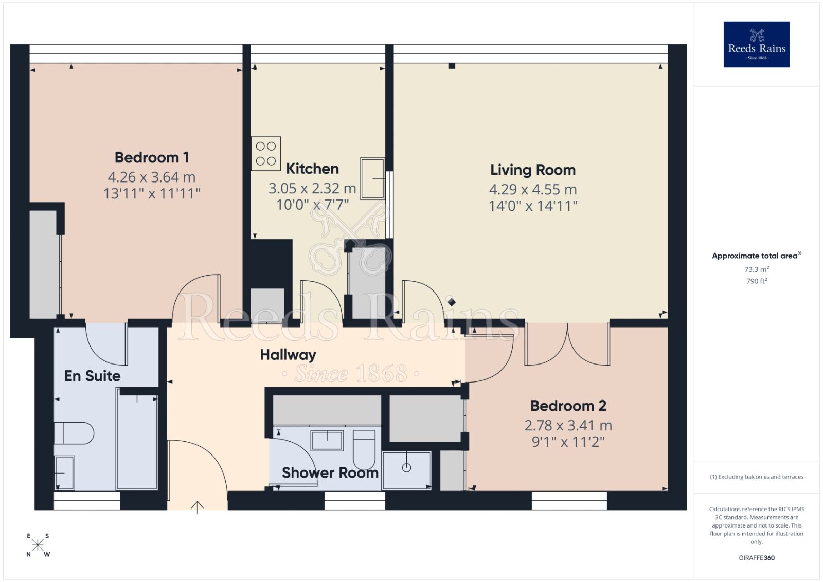 Floorplan of 2 bedroom Flat to rent, Aytoun Street, Manchester, Greater Manchester, M1