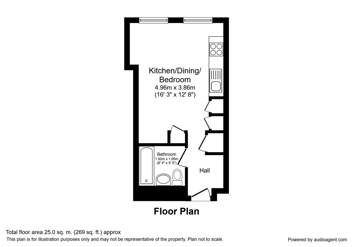 Floorplan of Flat to rent, George Street, Manchester, Greater Manchester, M1