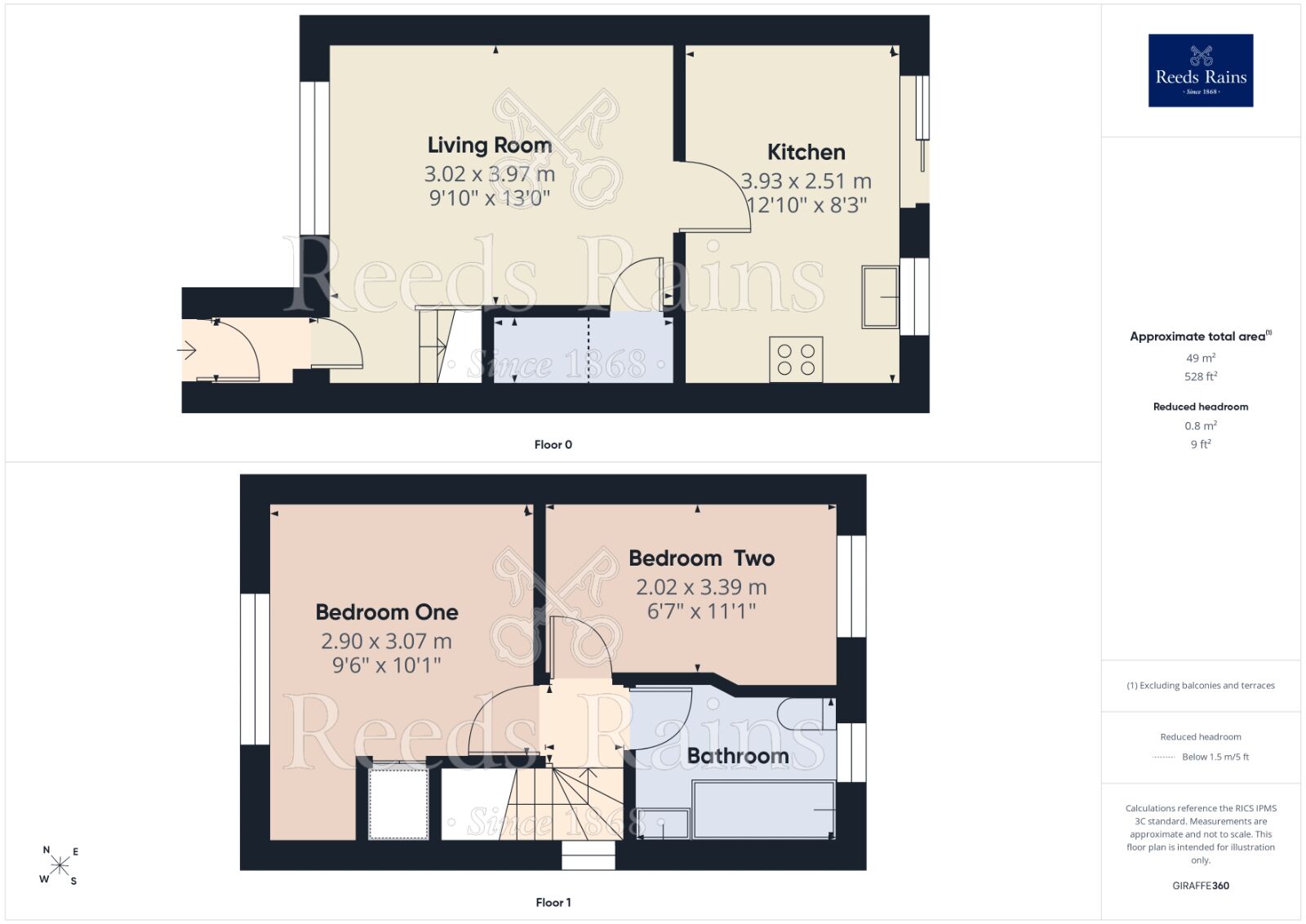 Floorplan of 2 bedroom End Terrace House to rent, Barrow Hill Road, Manchester, Greater Manchester, M8