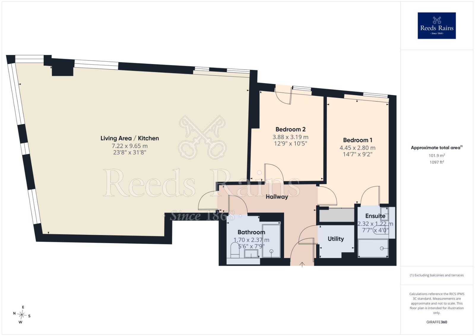 Floorplan of 2 bedroom Flat for sale, Owen Street, Manchester, M15