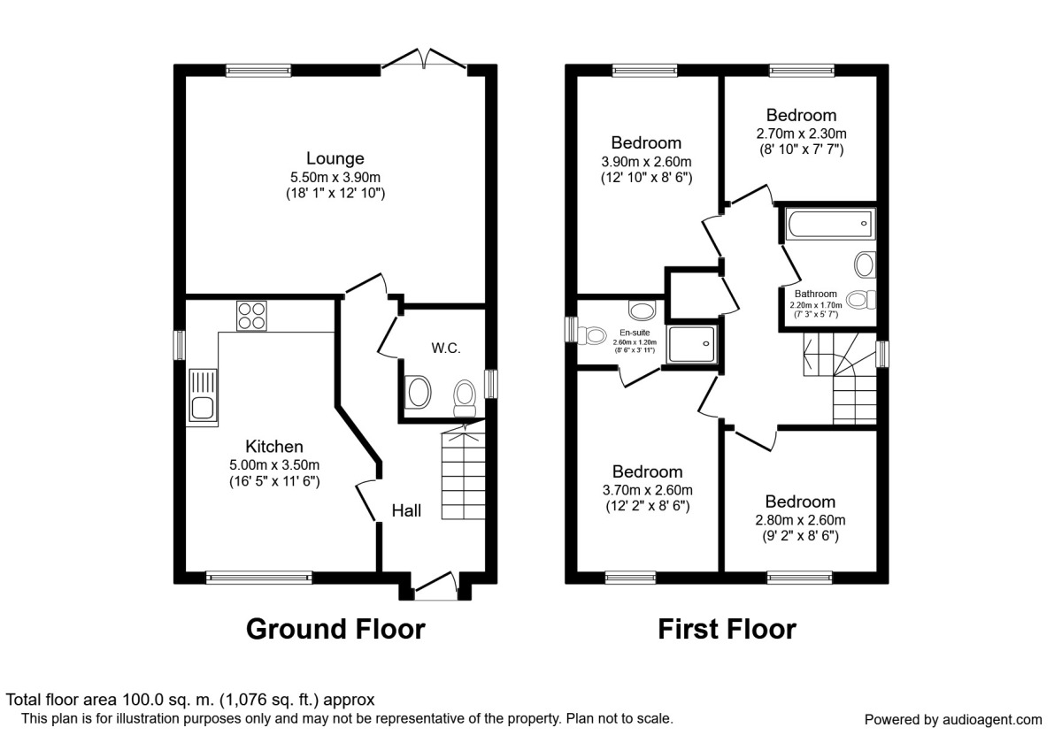 Floorplan of 4 bedroom Detached House to rent, Metcombe Way, Manchester, Greater Manchester, M11