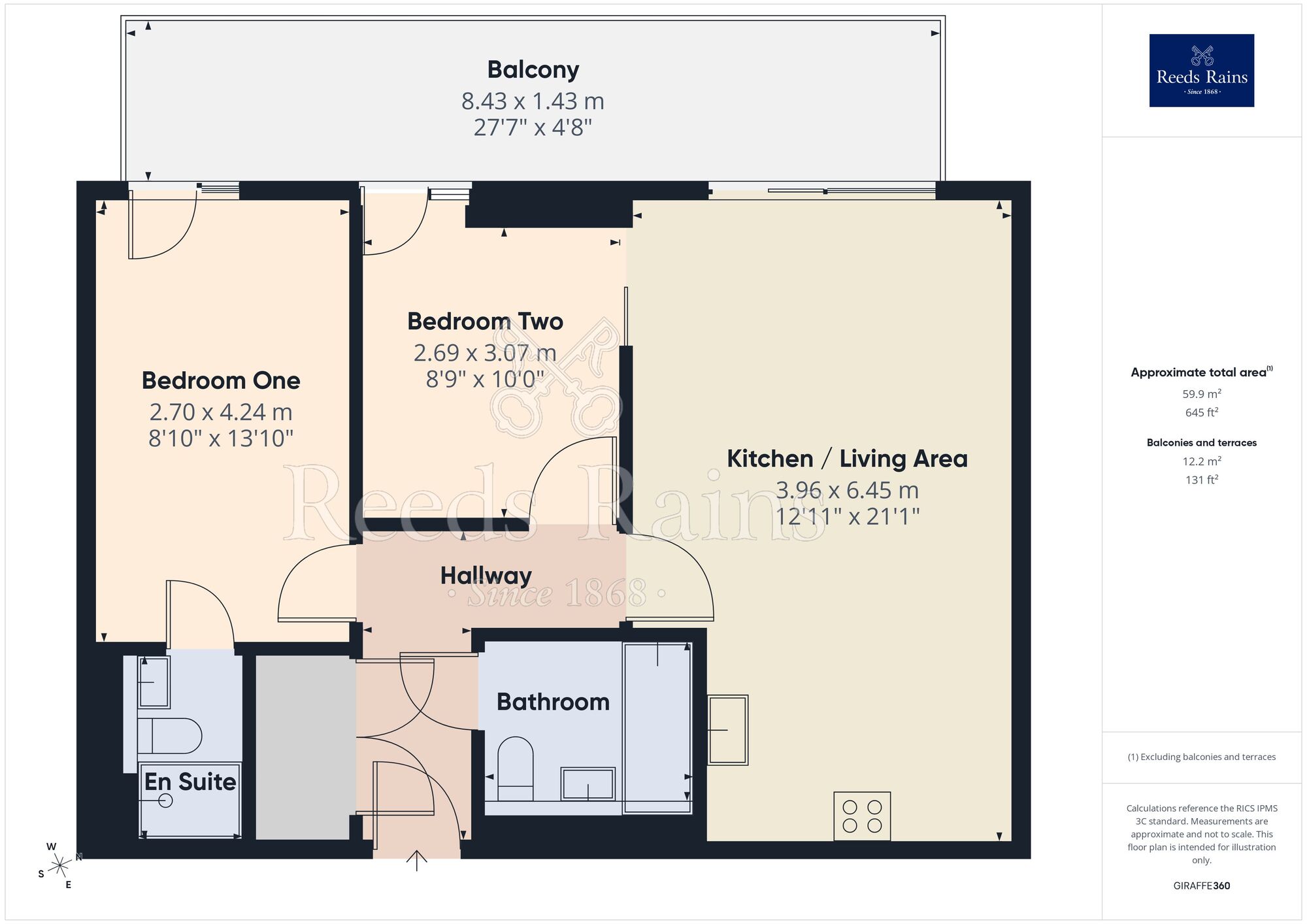 Floorplan of 2 bedroom Flat for sale, Kelso Place, Manchester, M15