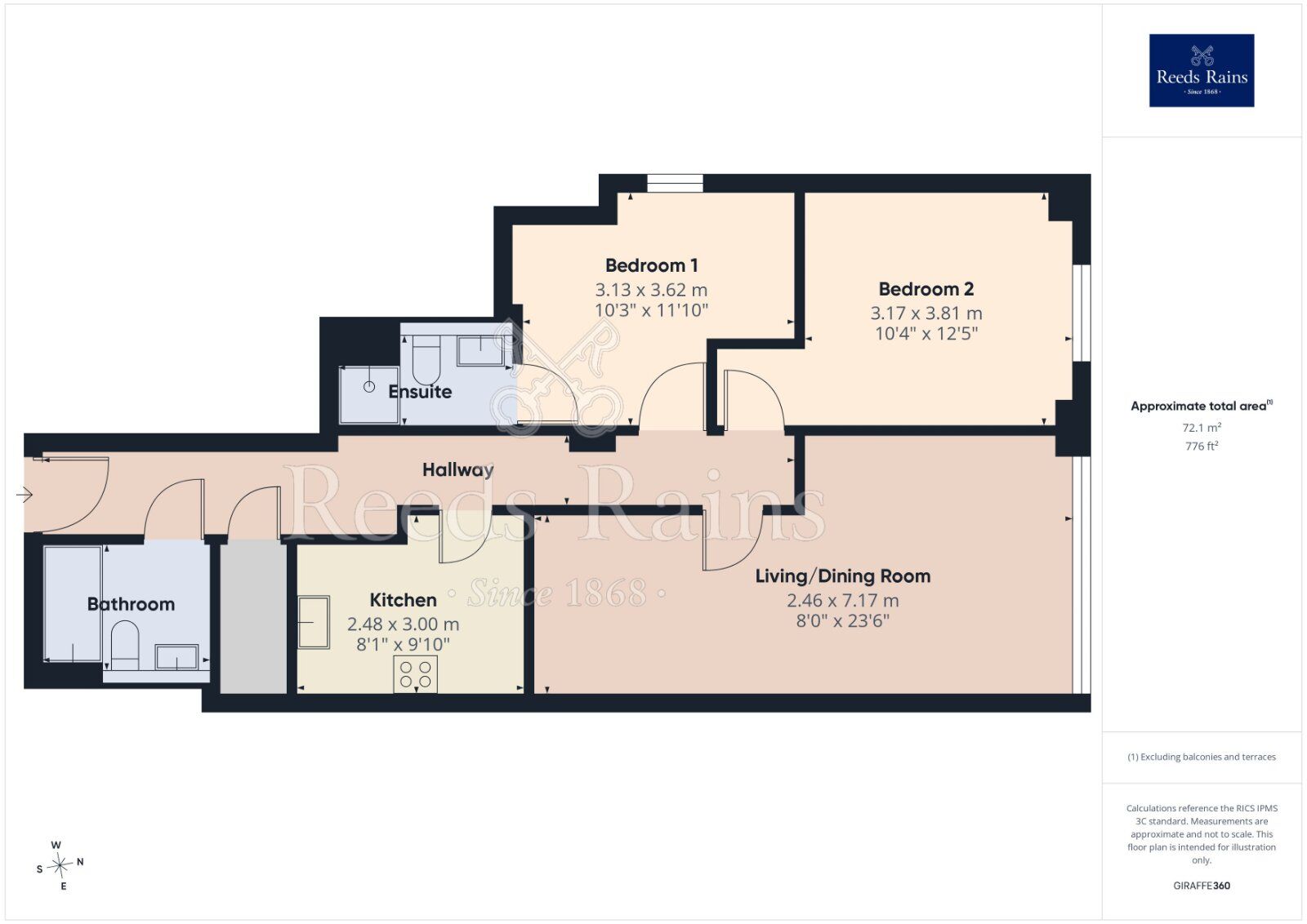 Floorplan of 2 bedroom Flat for sale, Church Street, Manchester, M4