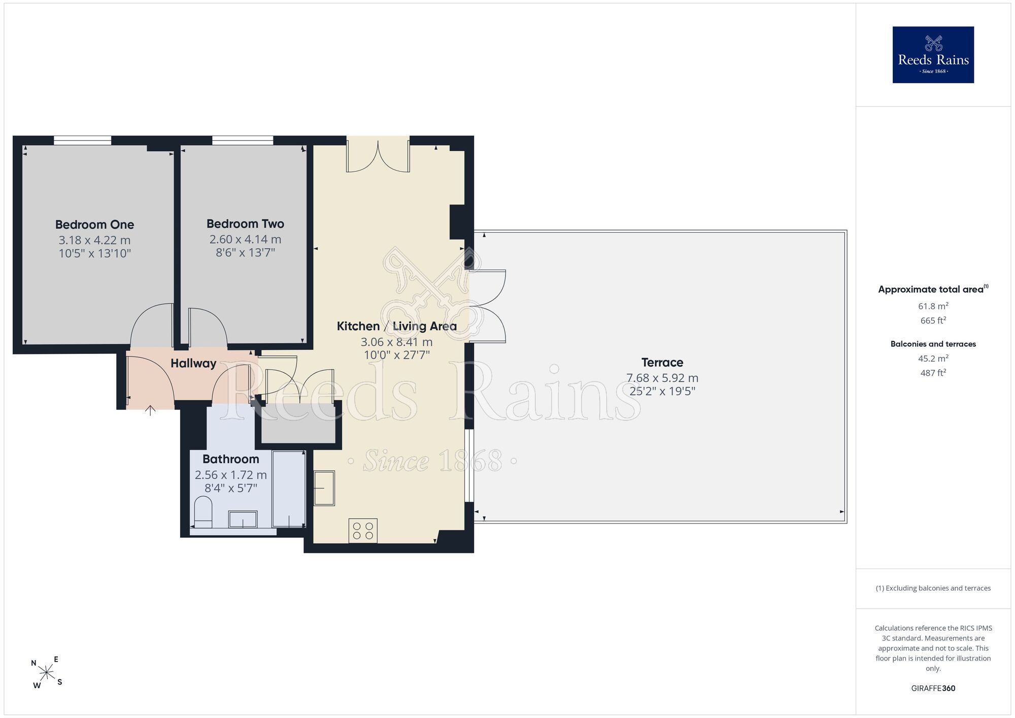 Floorplan of 2 bedroom Flat for sale, Ordsall Lane, Salford, M5
