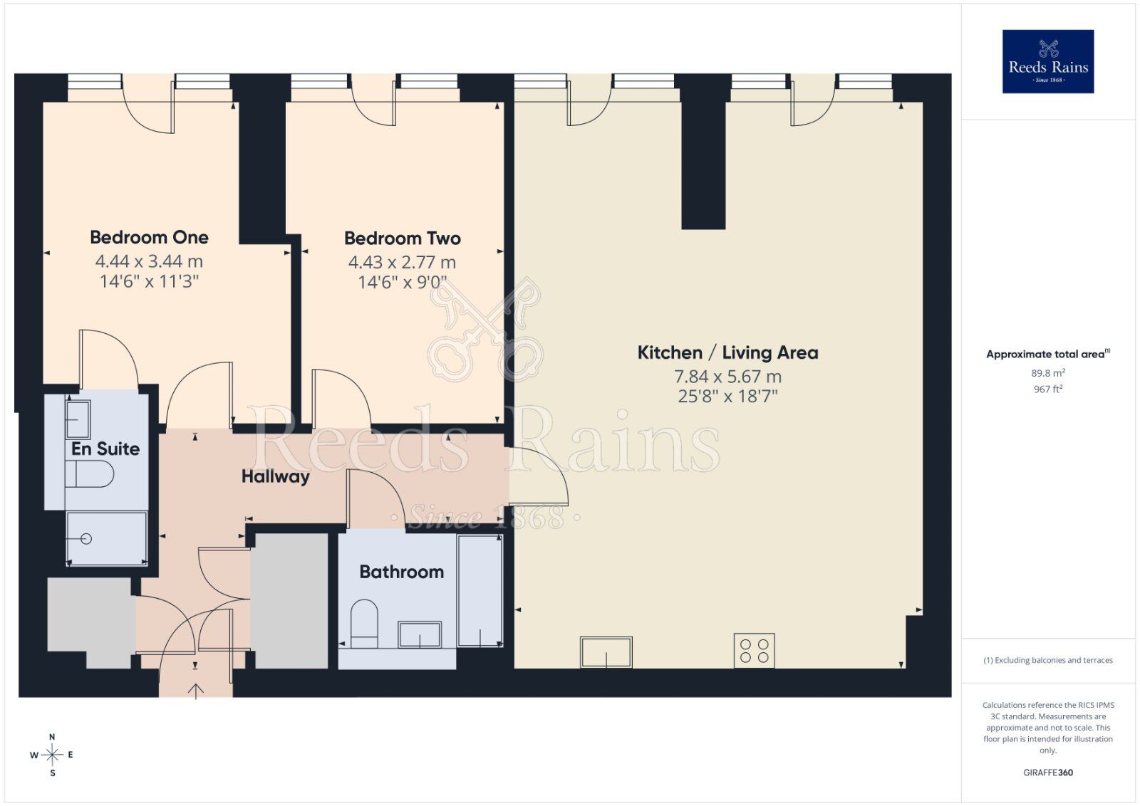 Floorplan of 2 bedroom Flat for sale, Chester Road, Manchester, M15