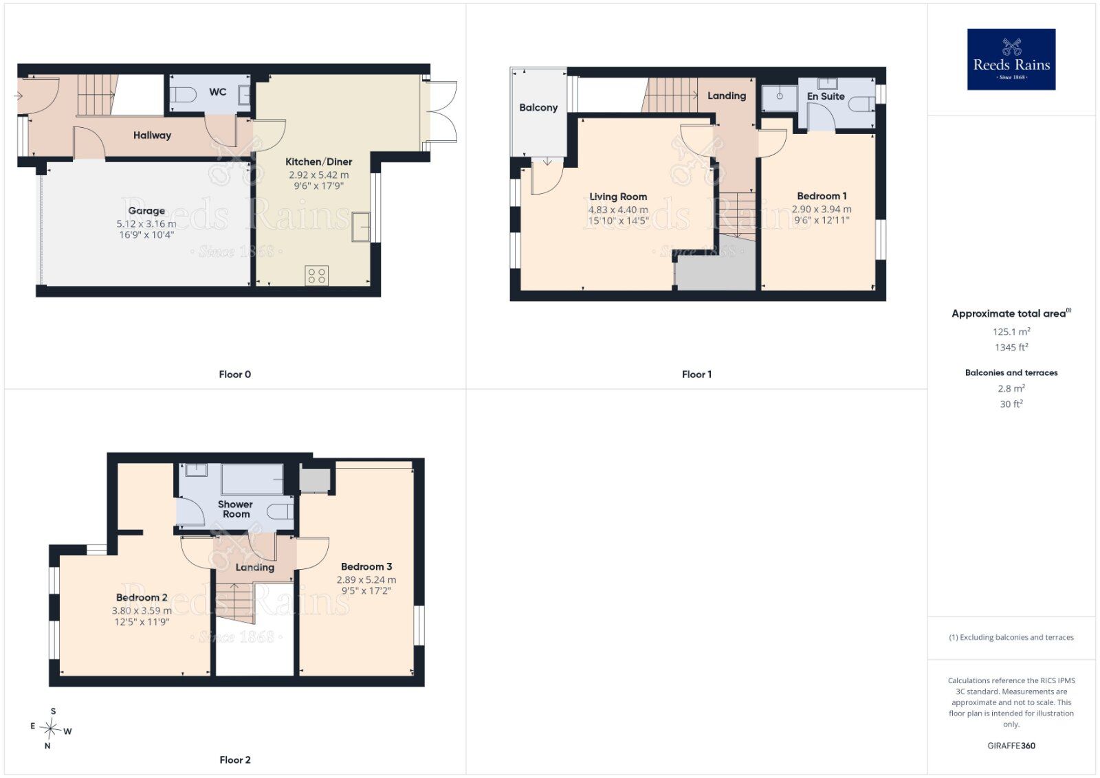 Floorplan of 3 bedroom Mid Terrace House for sale, Stadium Drive, Manchester, M11