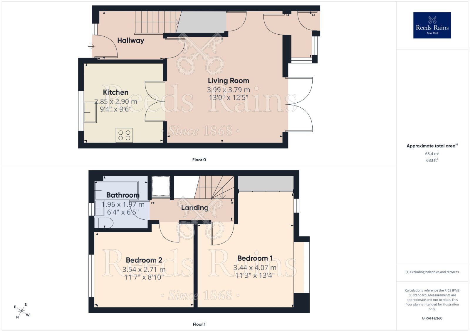 Floorplan of 2 bedroom Mid Terrace House for sale, Shardlow Close, Manchester, M40