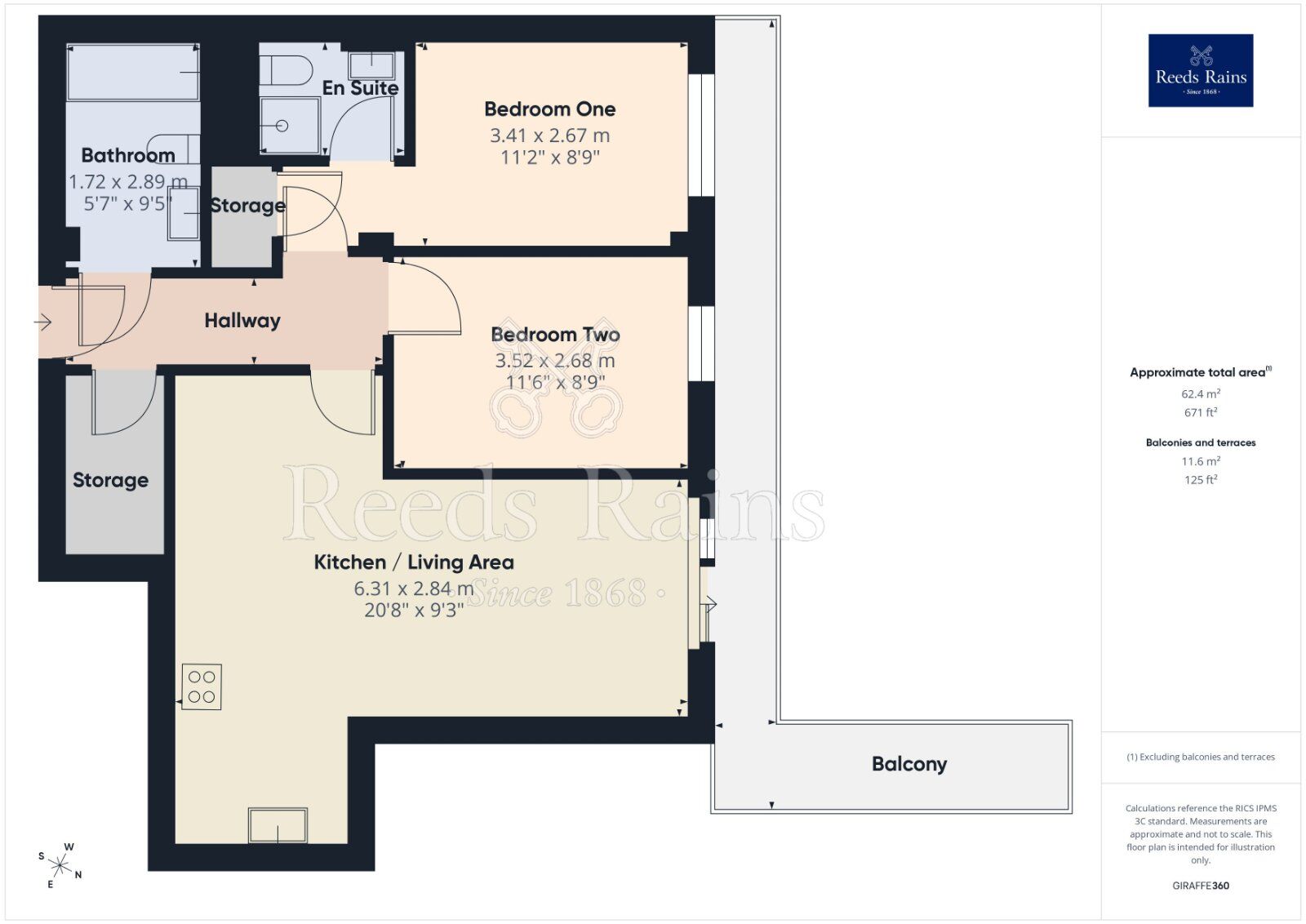 Floorplan of 2 bedroom Flat for sale, Dyche Street, Manchester, M4