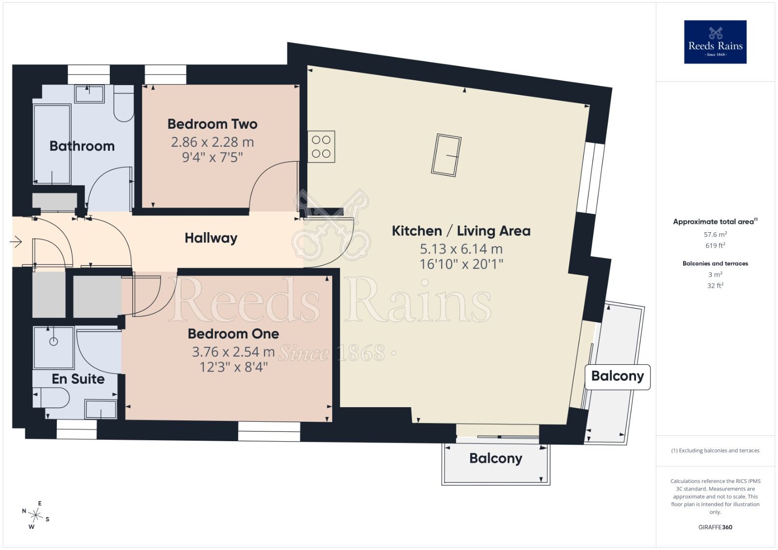 Floorplan of 2 bedroom Flat to rent, Chevassut Street, Manchester, Greater Manchester, M15