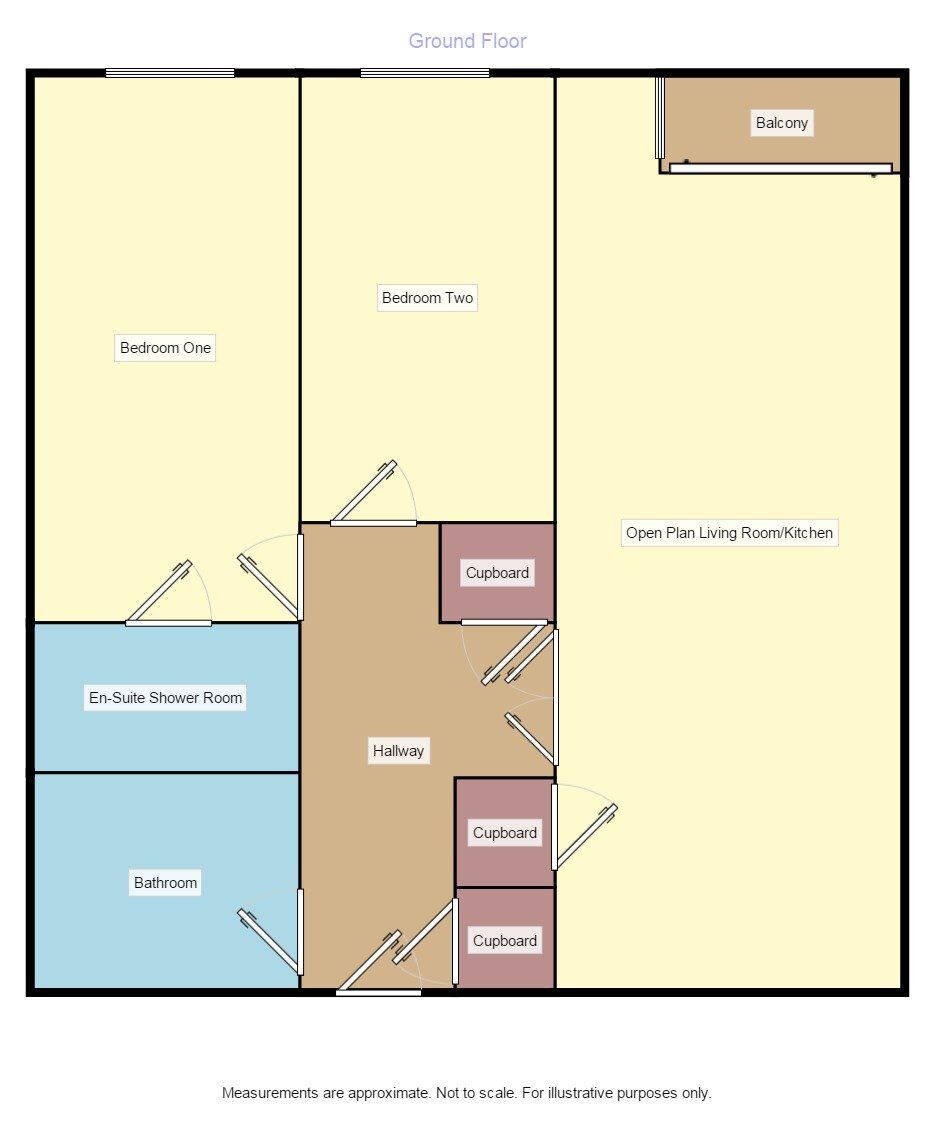 Floorplan of 2 bedroom Flat to rent, Whitworth Street West, Manchester, Greater Manchester, M1