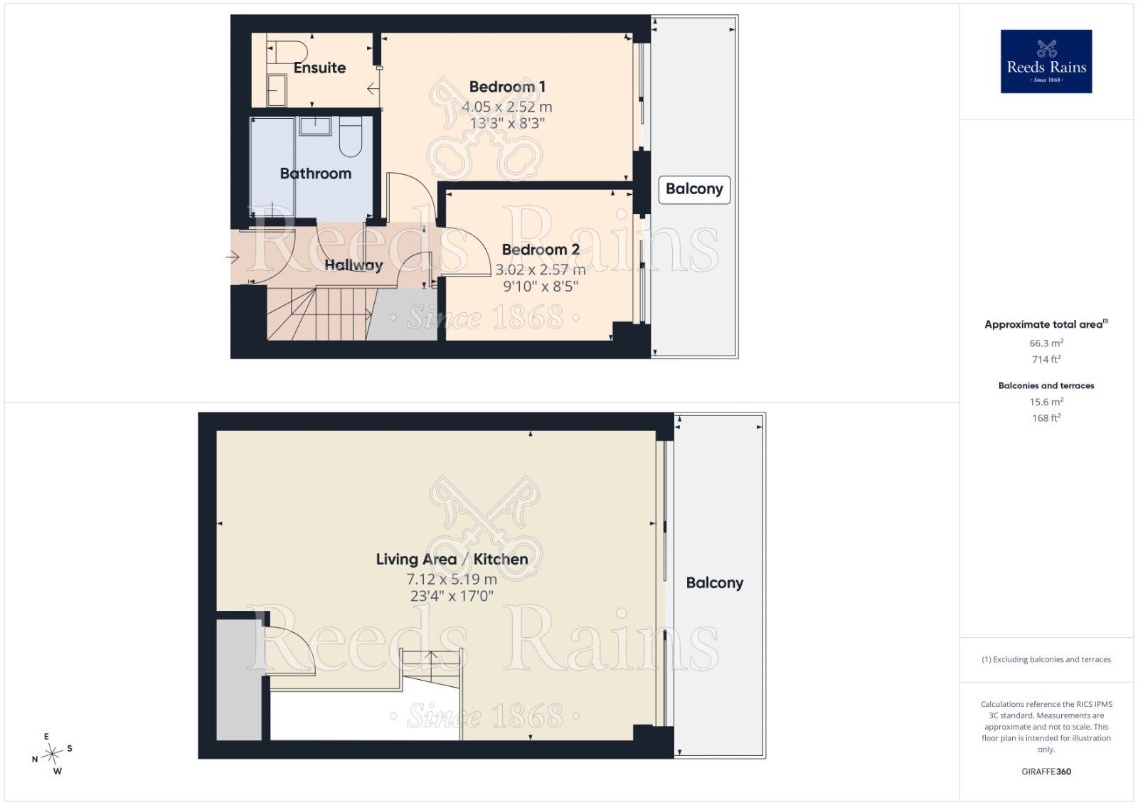 Floorplan of 2 bedroom Flat for sale, Pollard Street, Manchester, M4