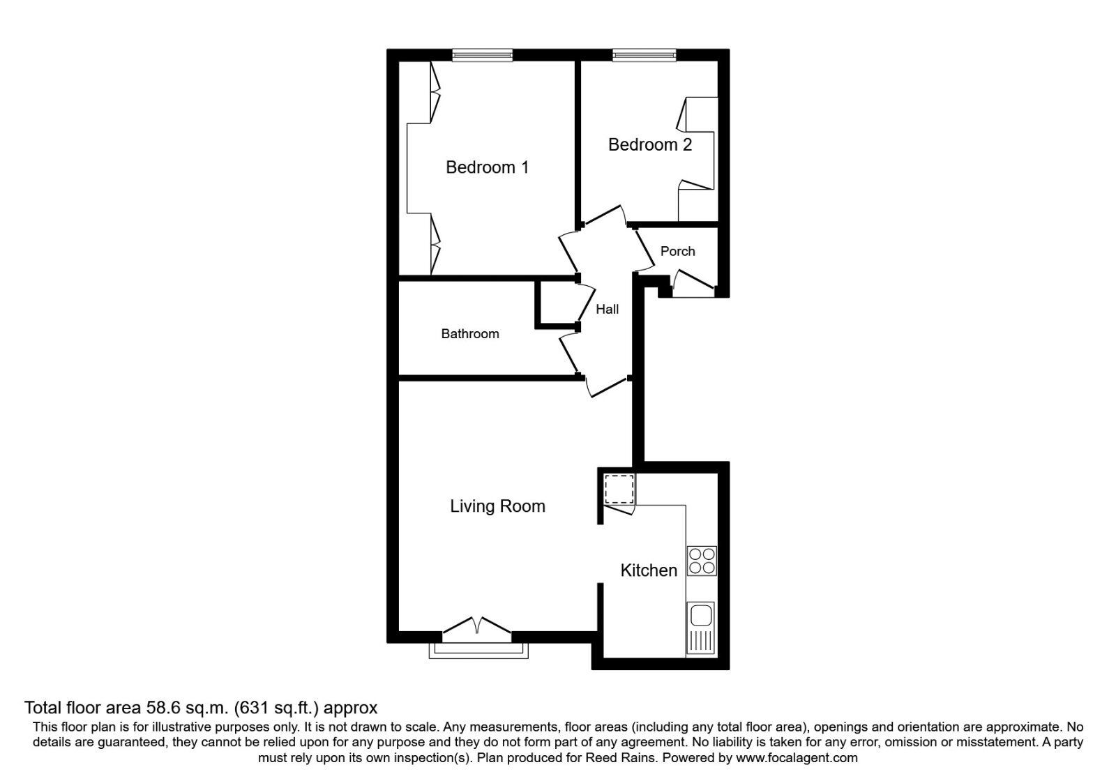 Floorplan of 2 bedroom Flat for sale, Labrador Quay, Salford, Greater Manchester, M50