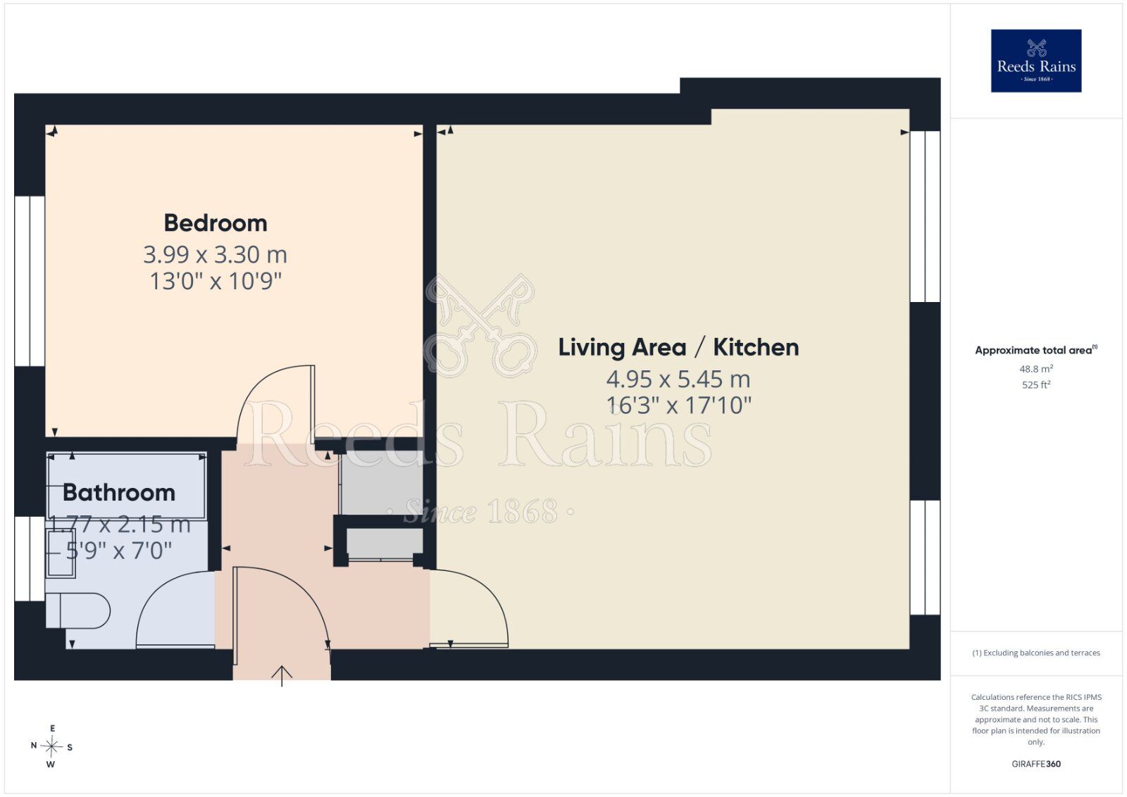 Floorplan of 1 bedroom Flat for sale, Falconwood Way, Manchester, M11